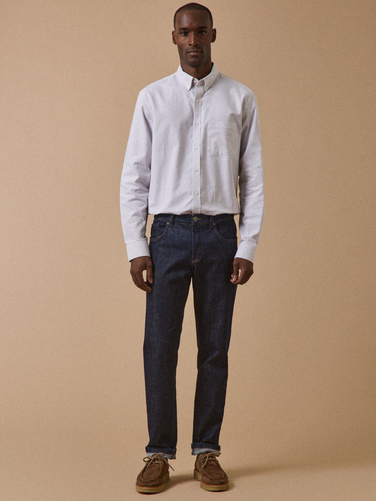 Men's Oxford cloth shirt with contemporary classic fit