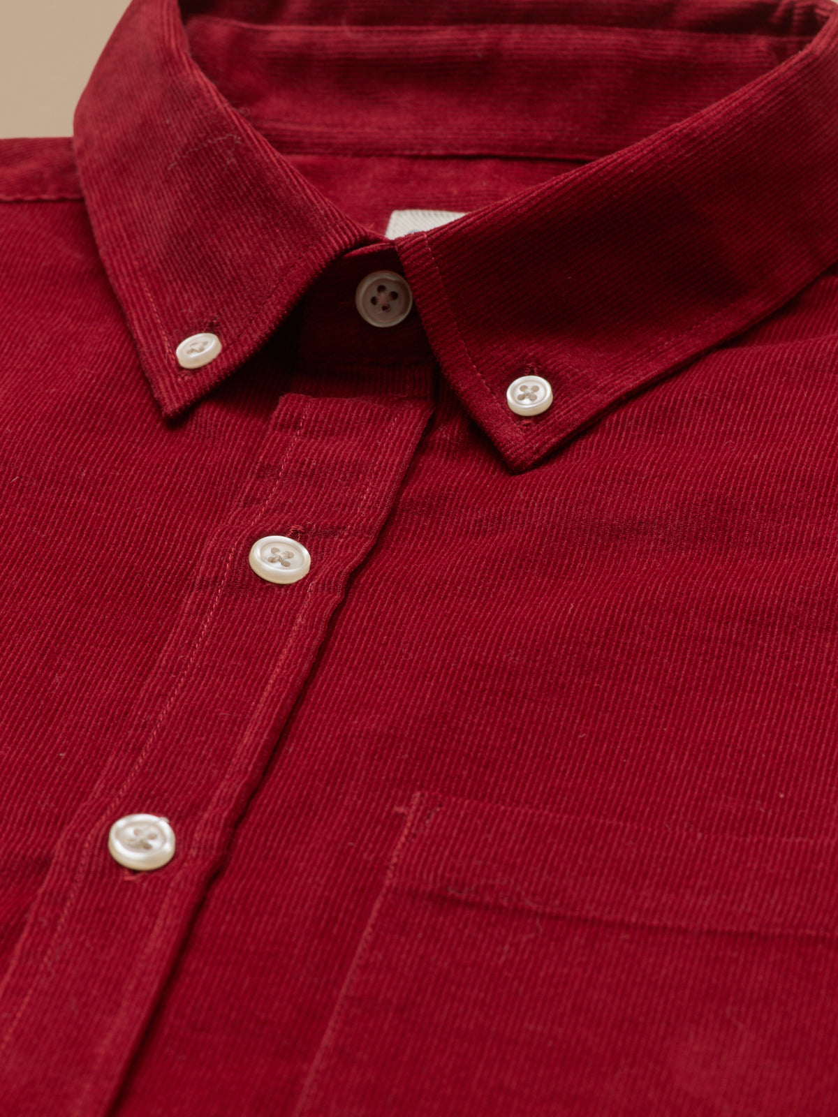 Chemise velours homme coupe contemporaine