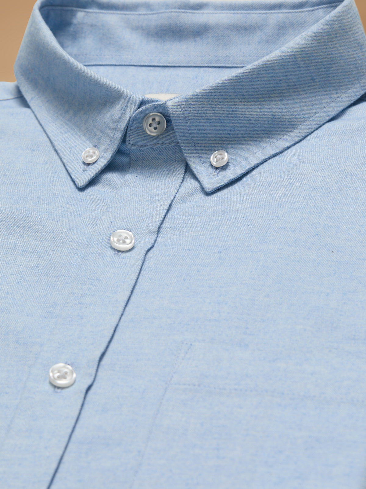 Men's flannel shirt with contemporary classic fit