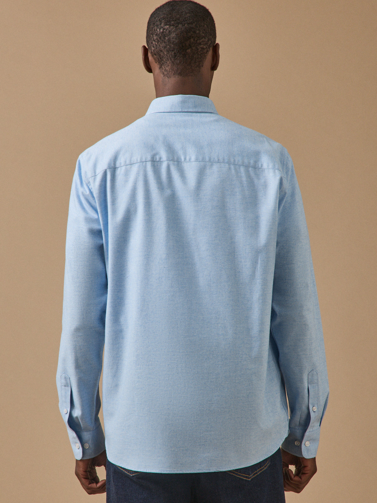Men's flannel shirt with contemporary classic fit