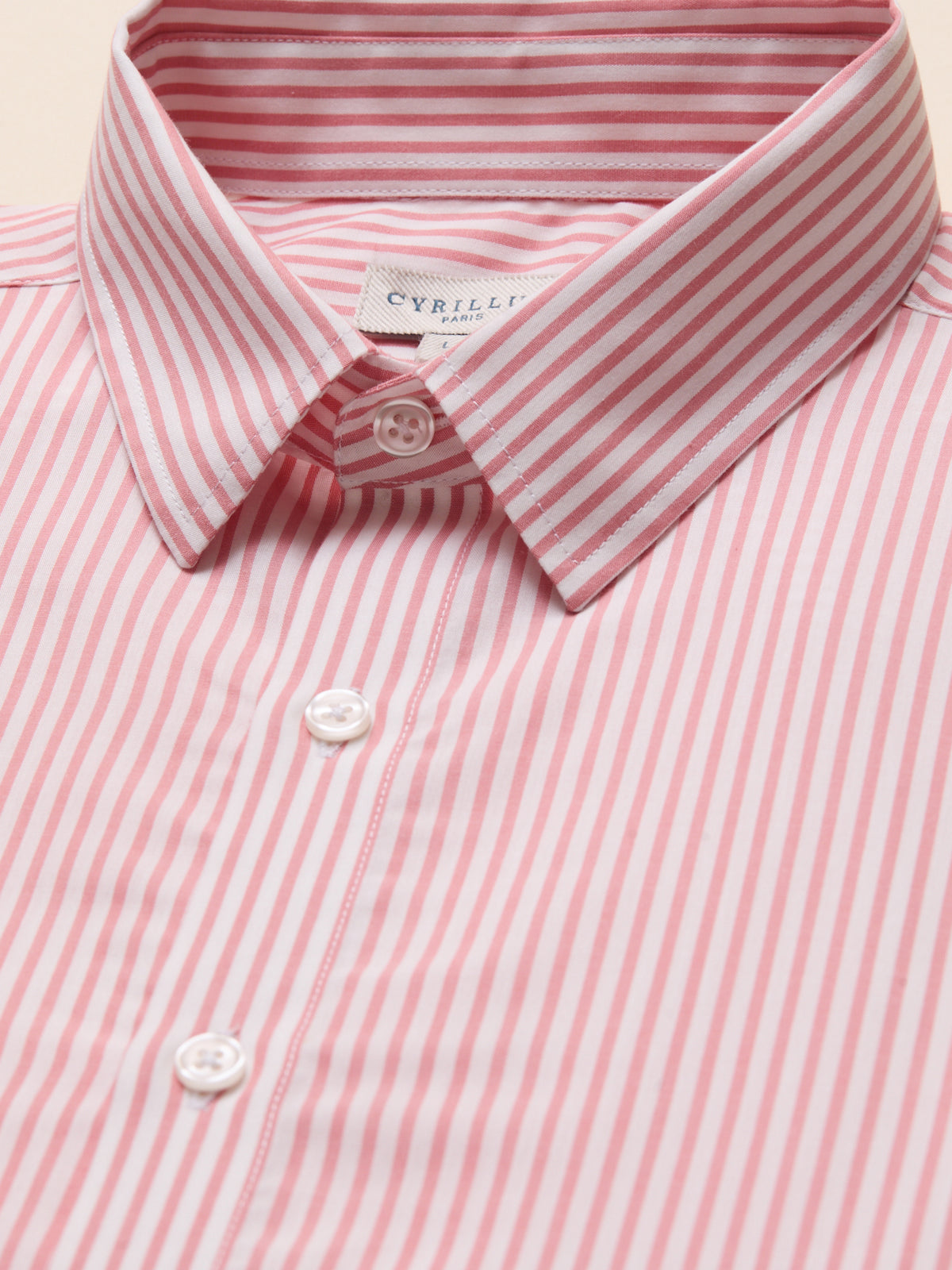 Men's striped shirt with contemporary fit