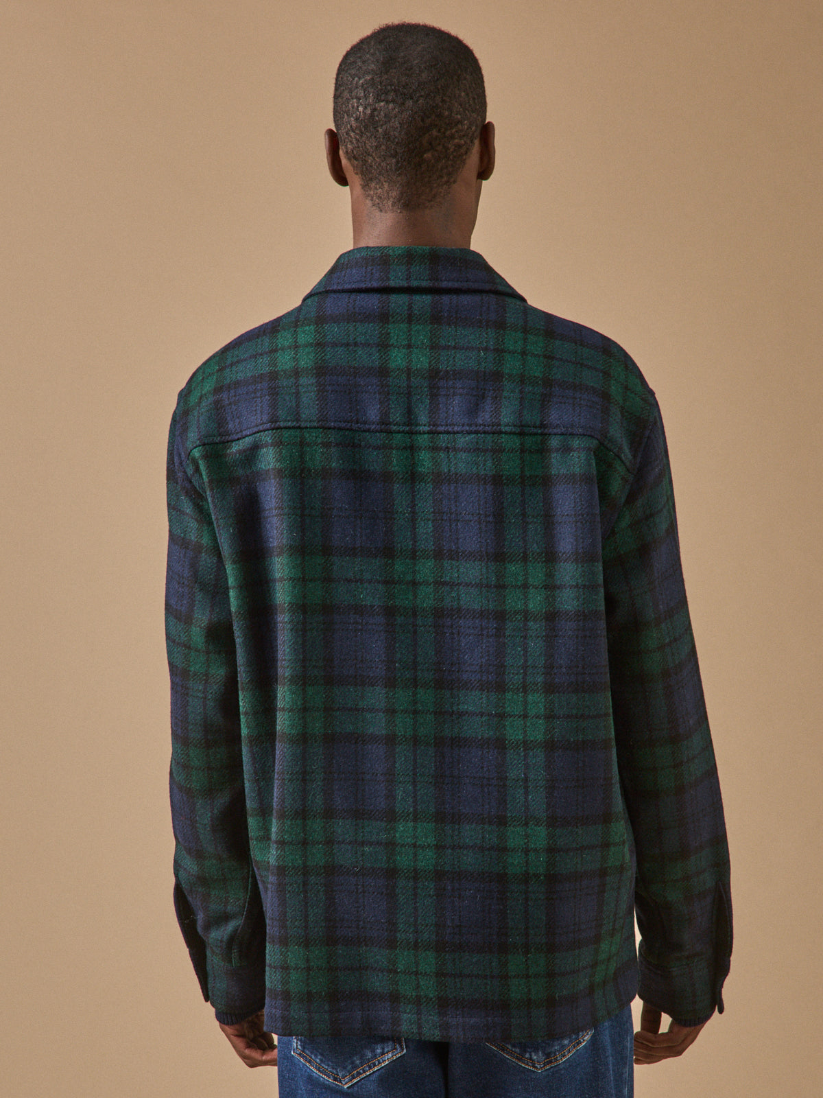 Surchemise tartan homme en laine