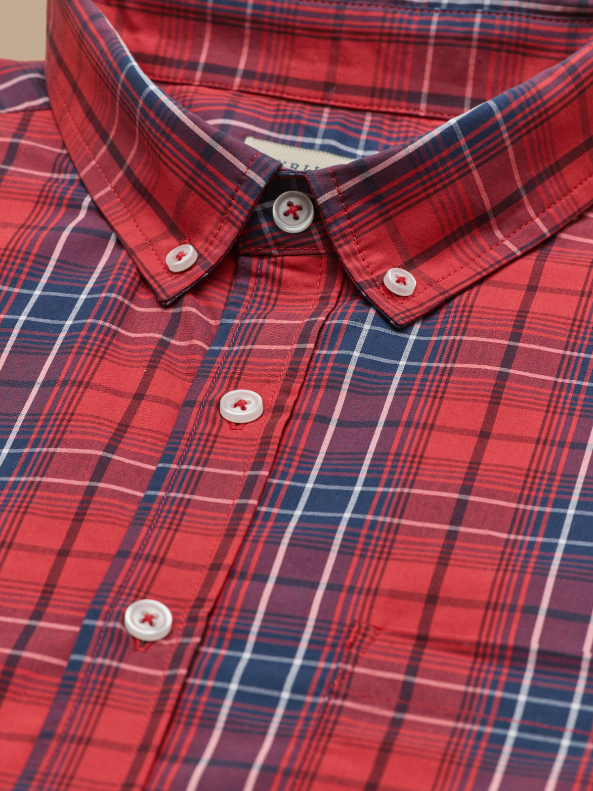 Chemise popeline carreaux homme - coupe contemporaine