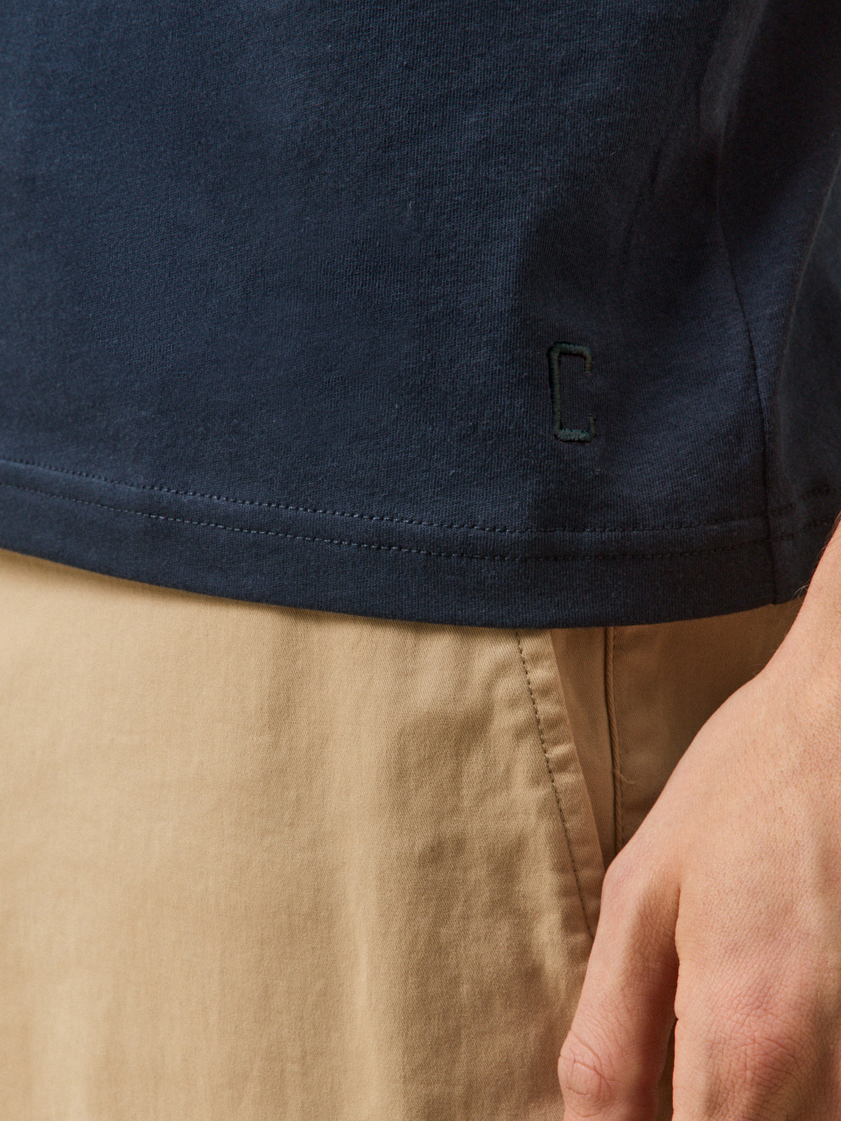 Men's organic cotton T-shirt in a solid color
