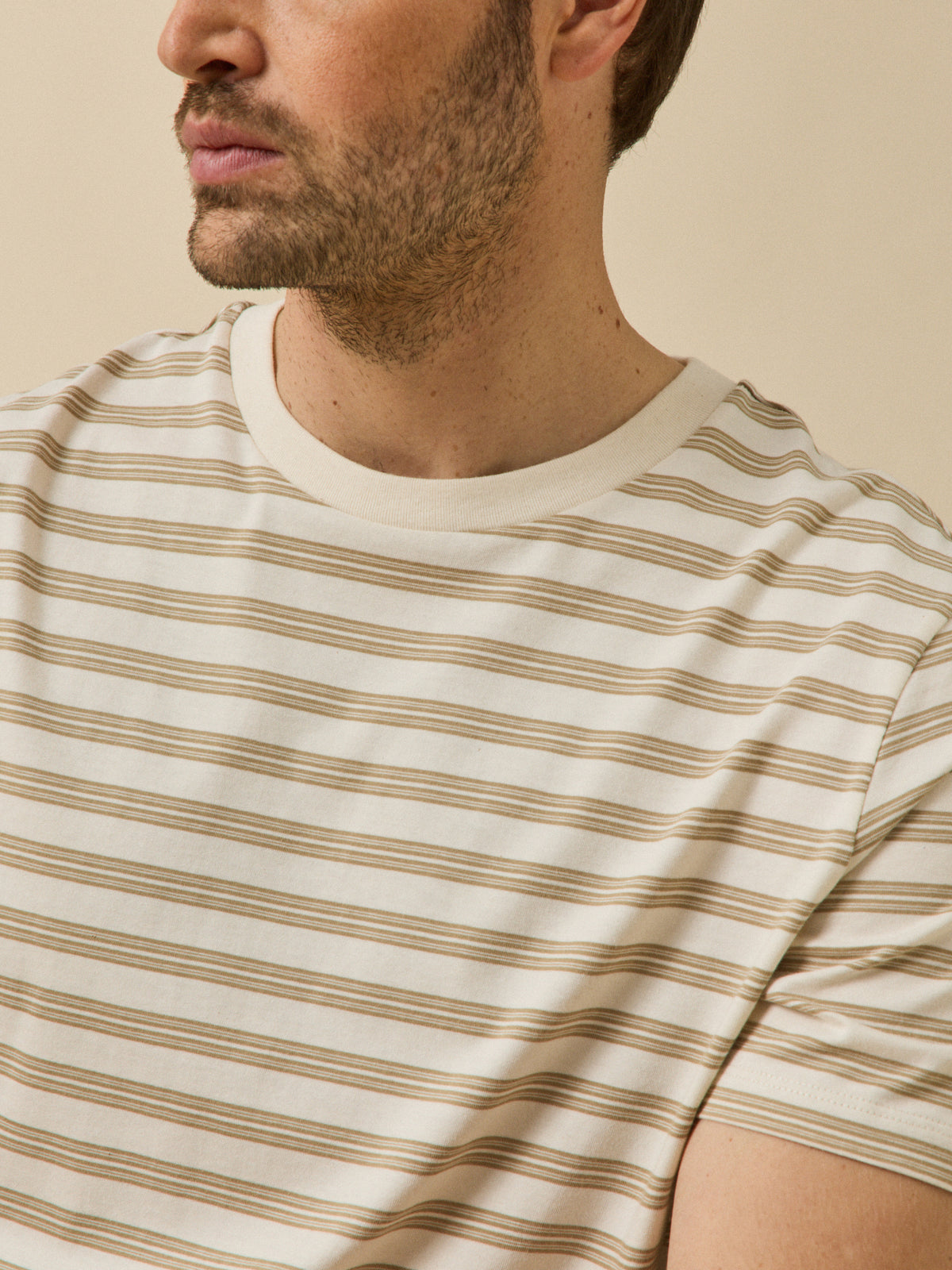 T-shirt rayé homme coton biologique