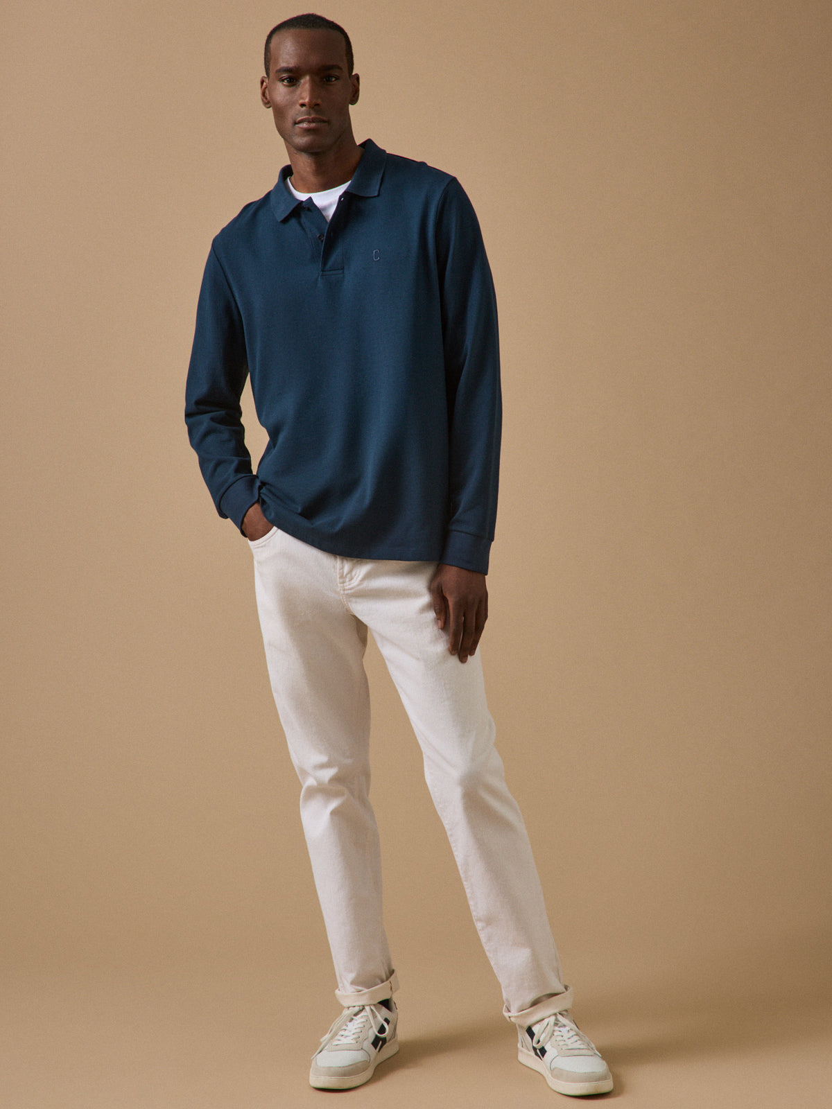 Polo maille piquée homme coton biologique