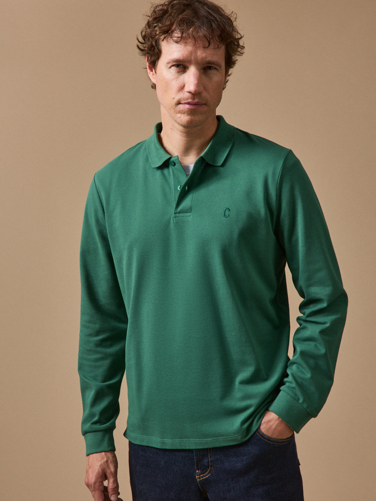 Polo maille piquée homme coton biologique
