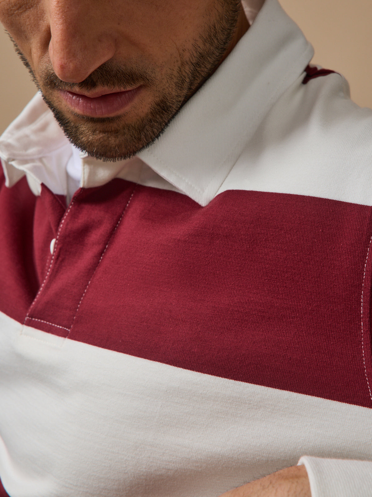 Polo rayé homme coton biologique