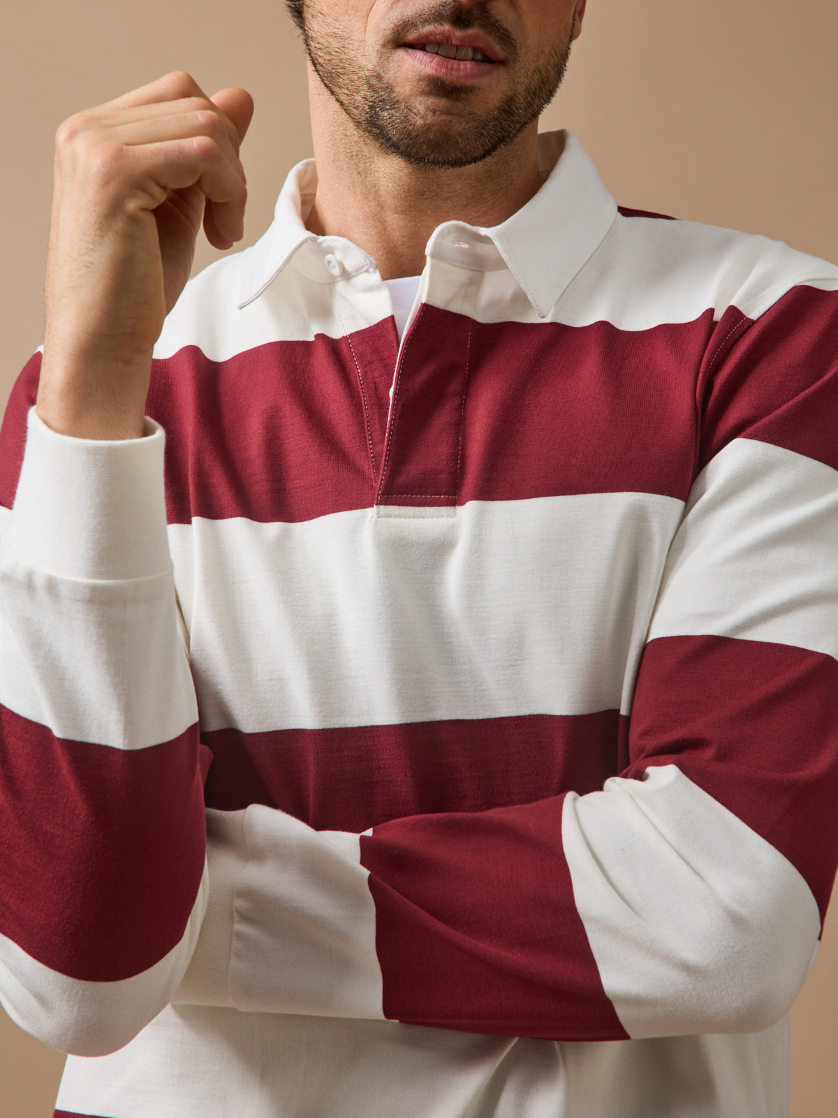 Polo rayé homme coton biologique