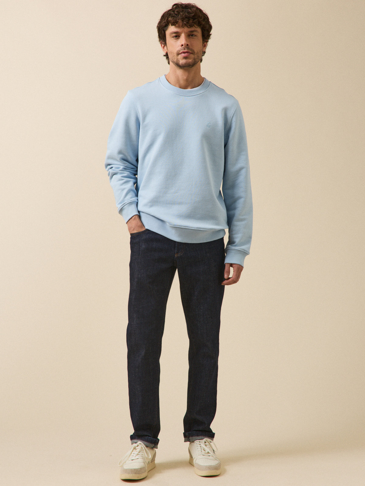 Men's organic cotton fleece sweatshirt