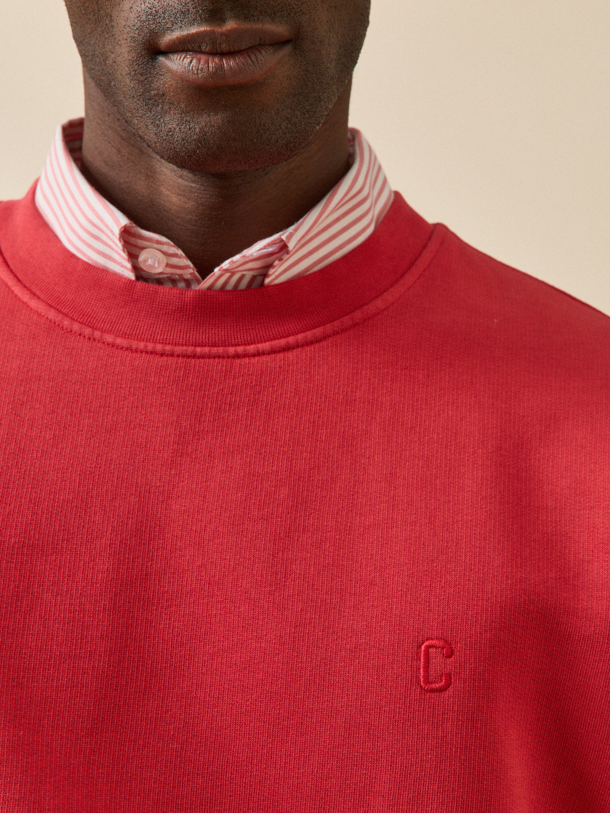 Men's organic cotton fleece sweatshirt
