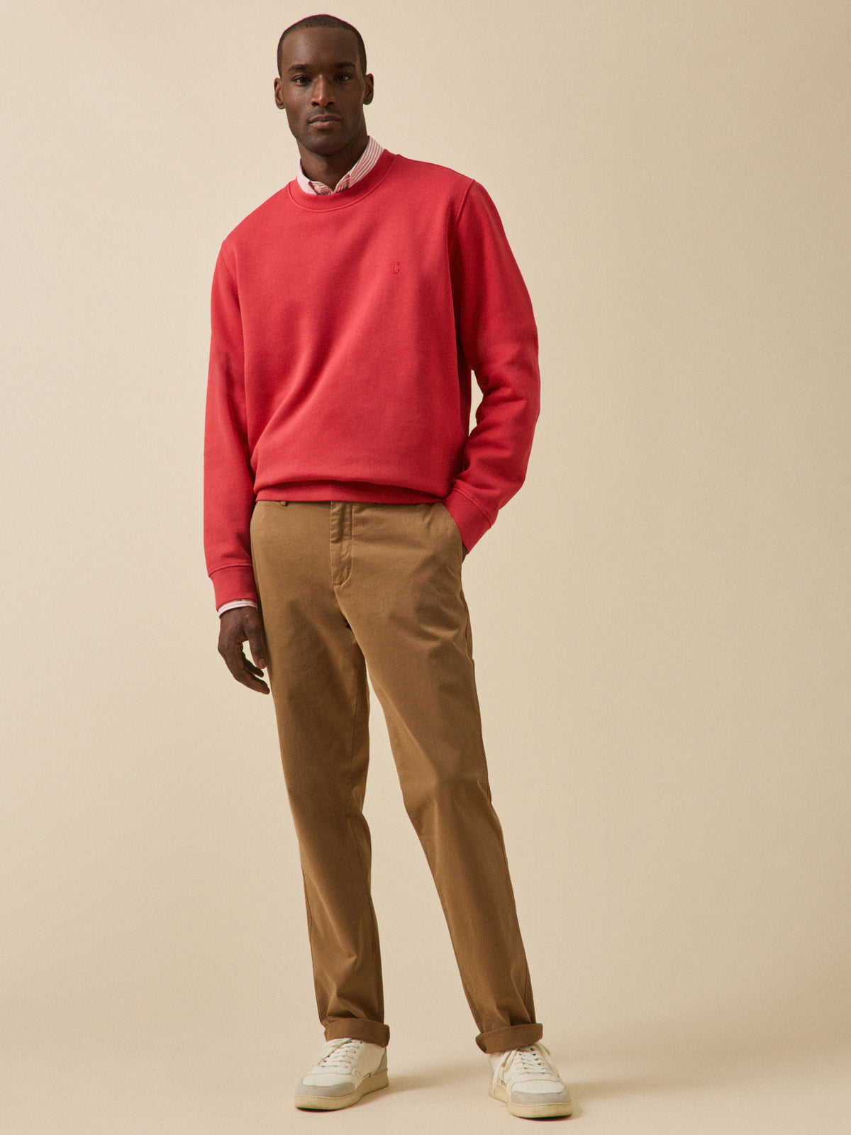 Men's organic cotton fleece sweatshirt