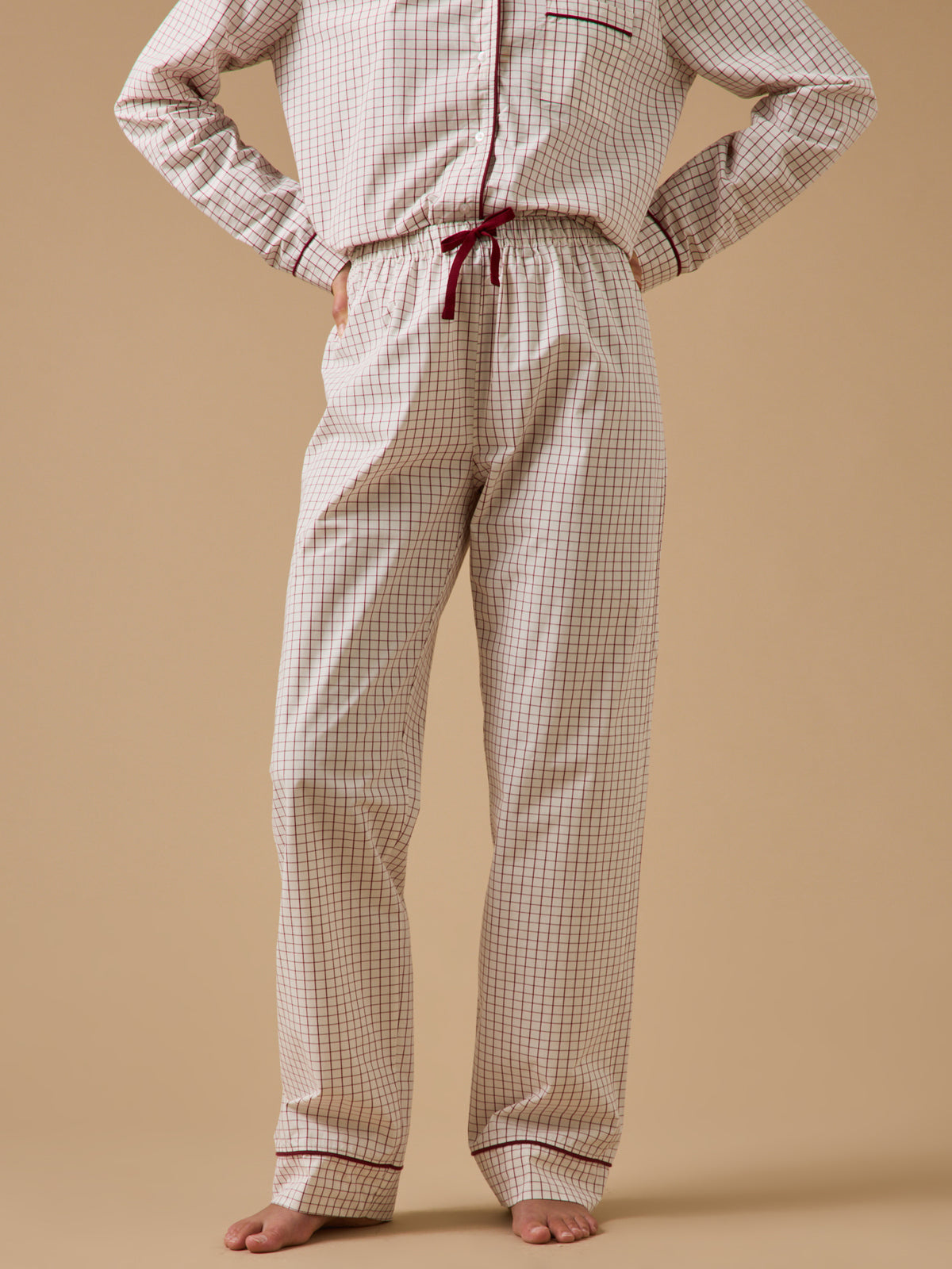 Women's checked pyjamas
