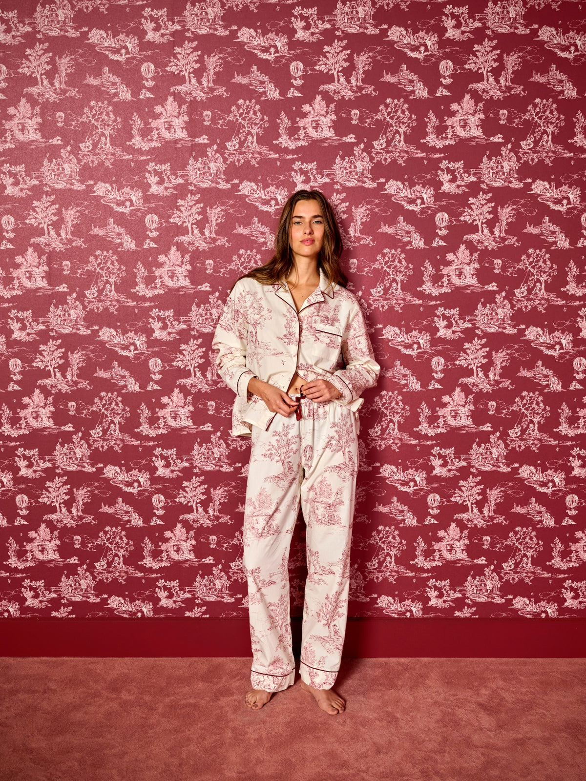 Pyjama Femme esprit toile de Jouy