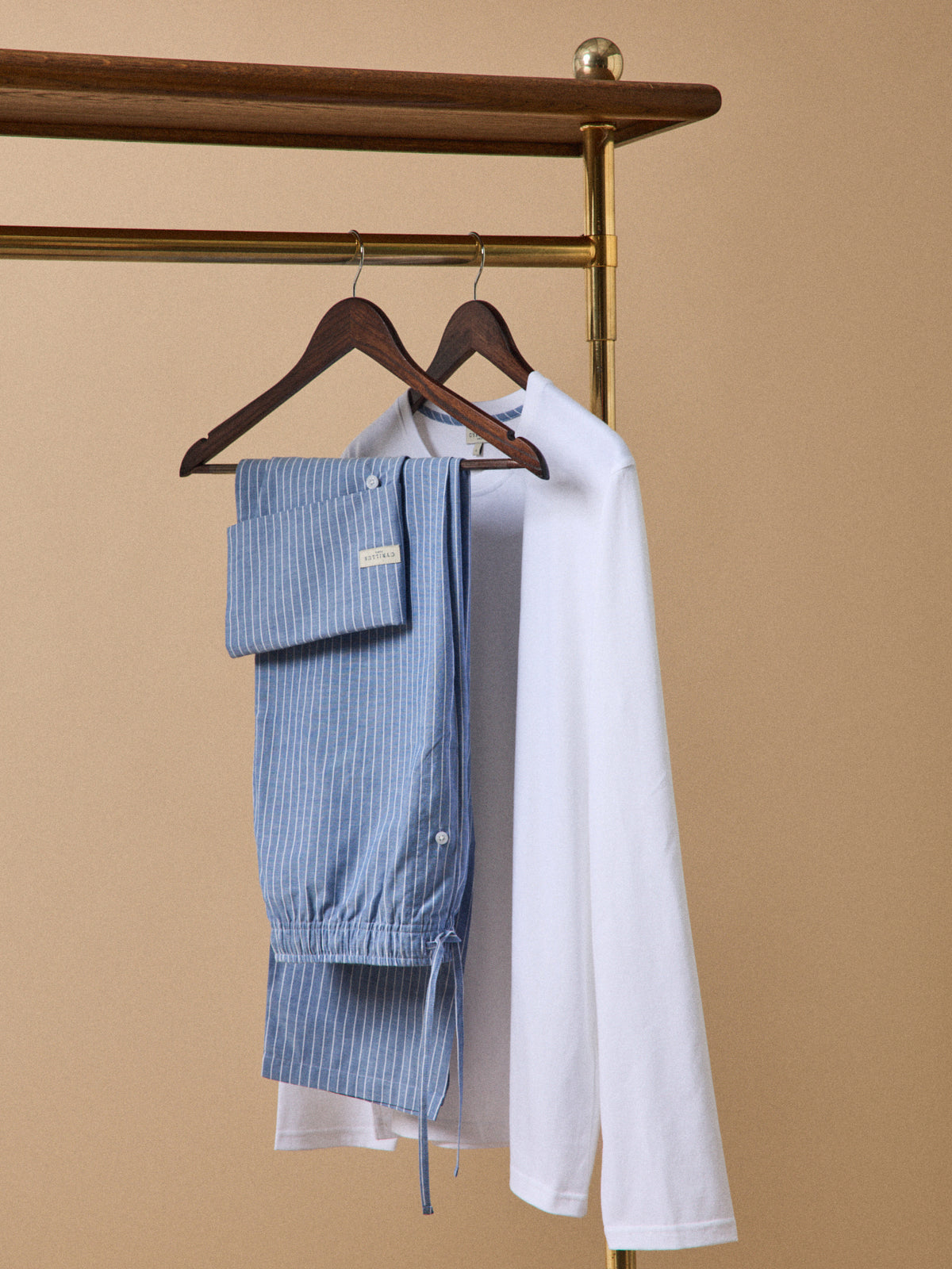 Men's dual-fabric pyjamas