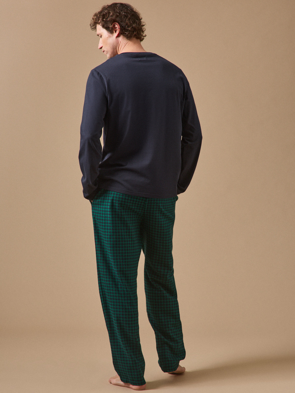 Men's dual-fabric pyjamas
