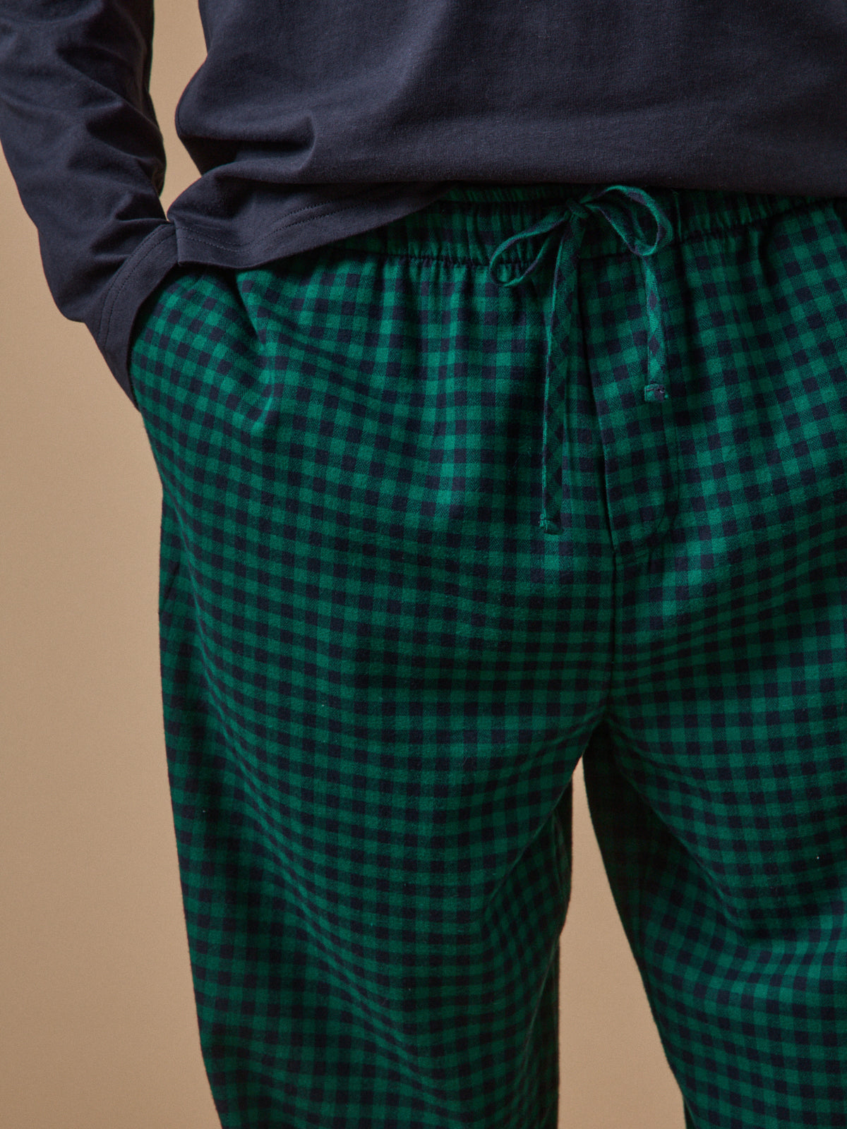 Men's dual-fabric pyjamas