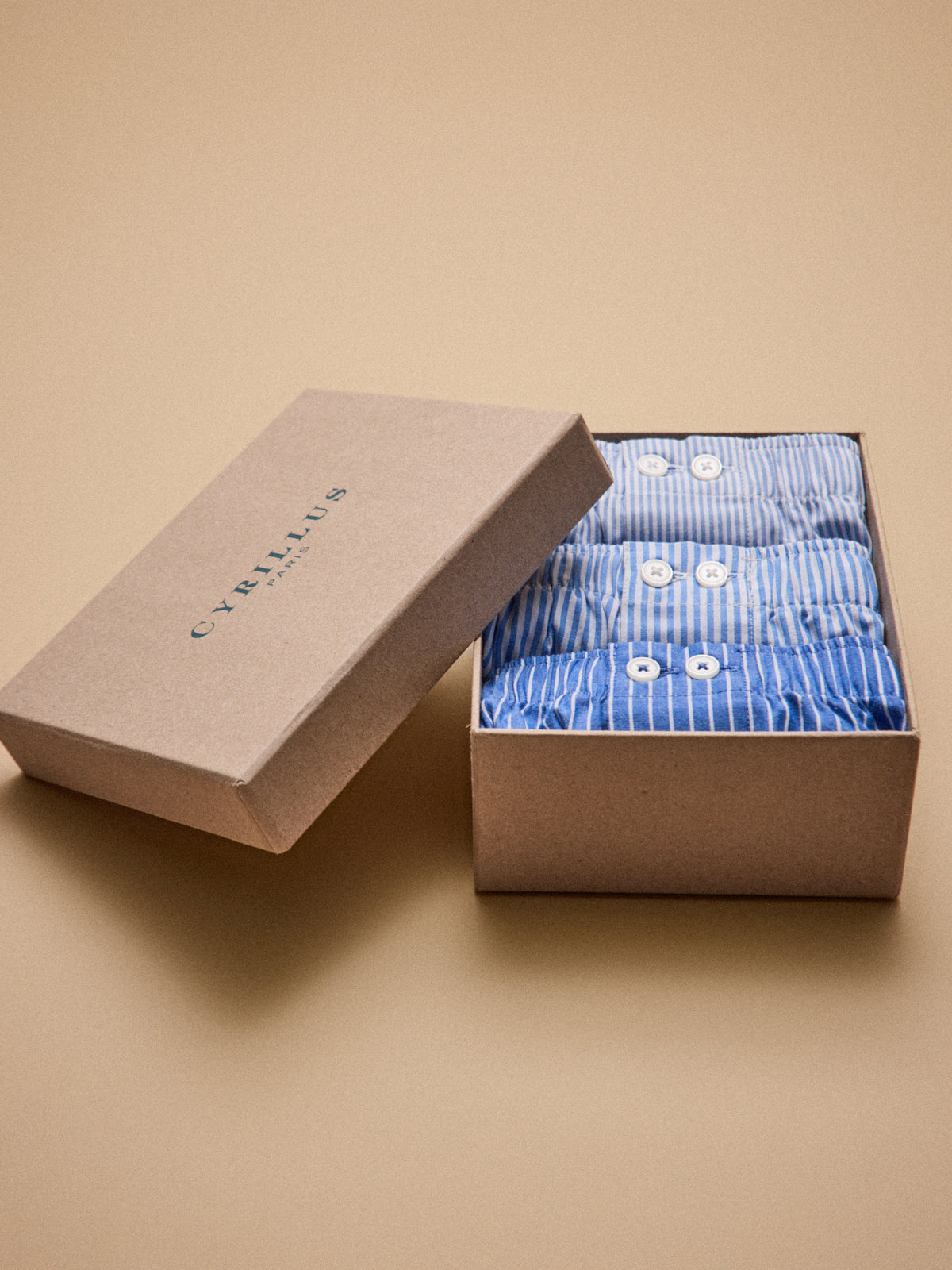 Boîte cadeau : lot de 3 caleçons assortis homme