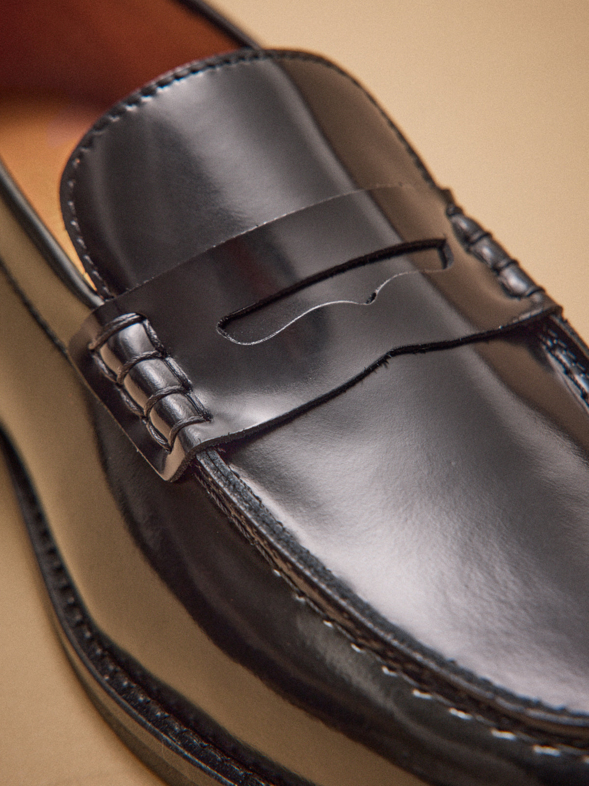Women's patent leather loafers