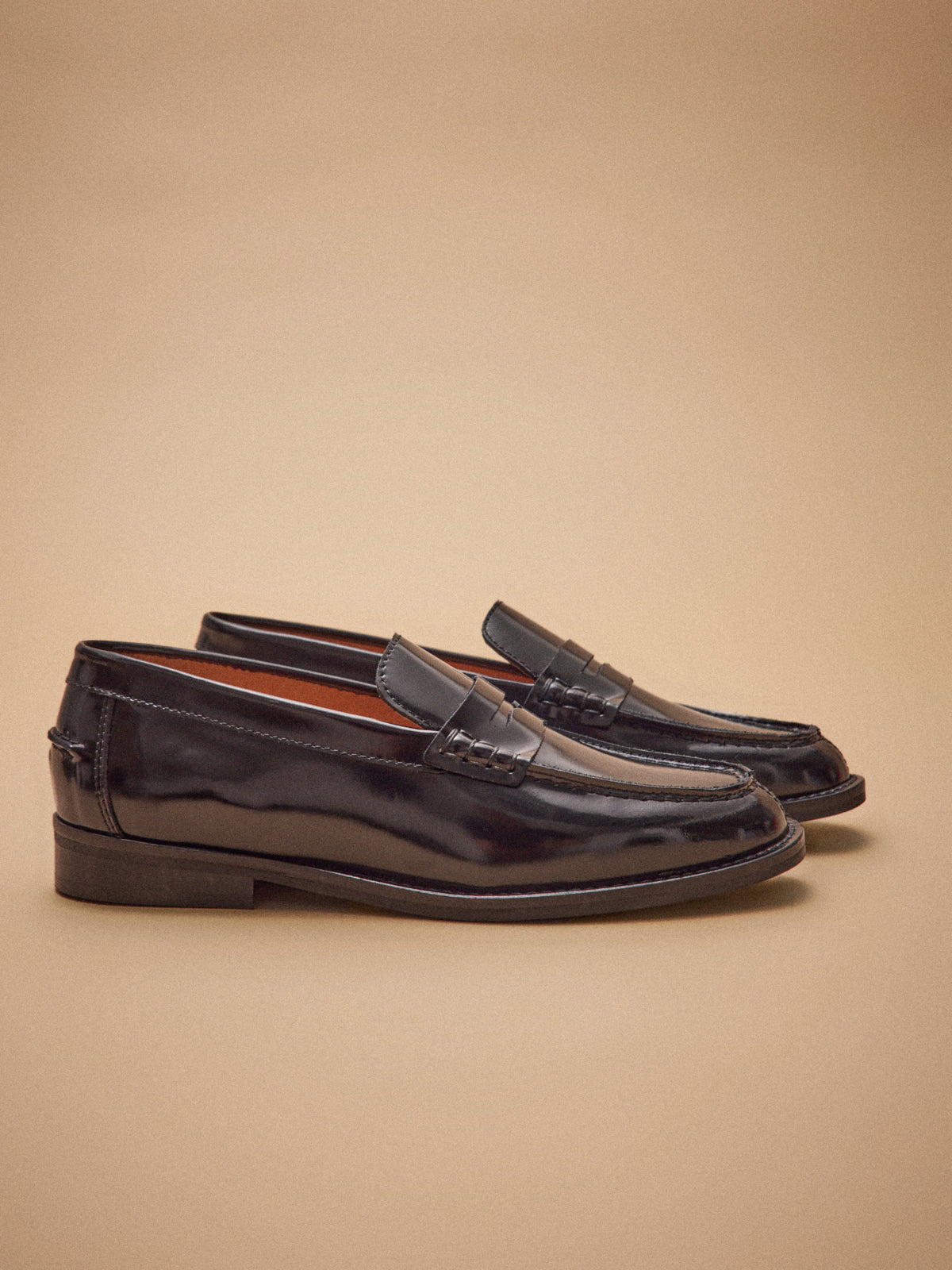 Women's patent leather loafers