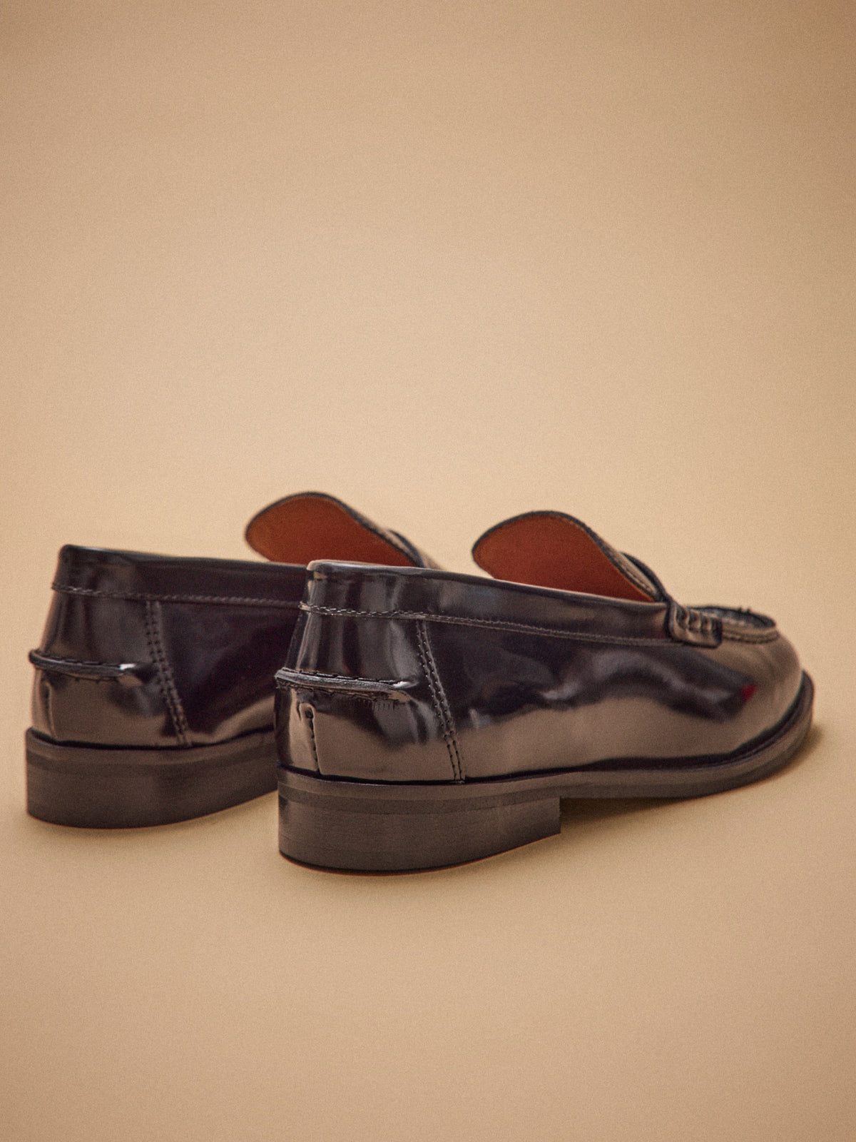 Women's patent leather loafers