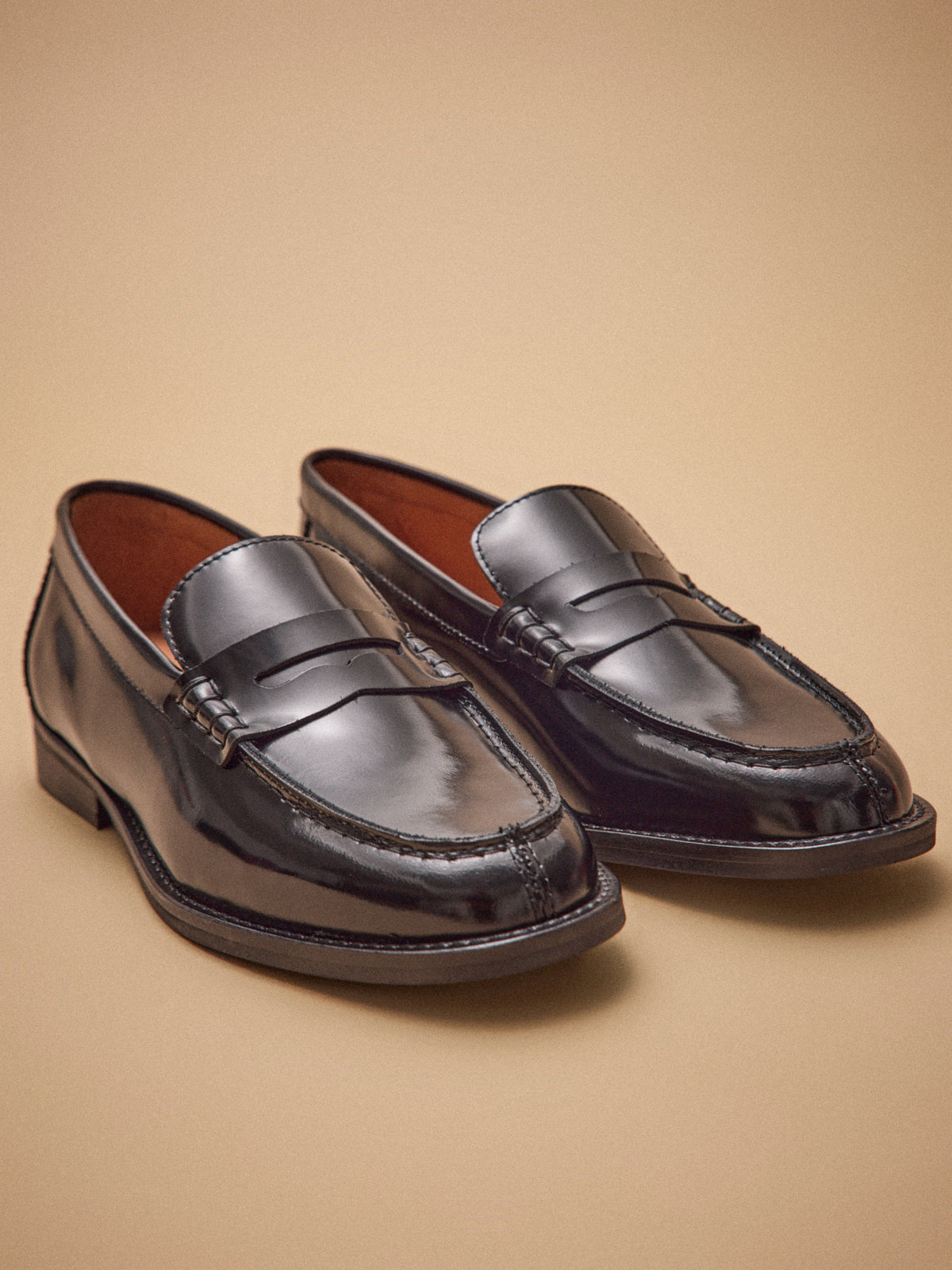 Women's patent leather loafers