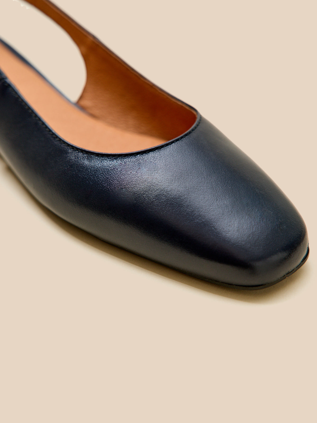Ballerines slingback cuir femme