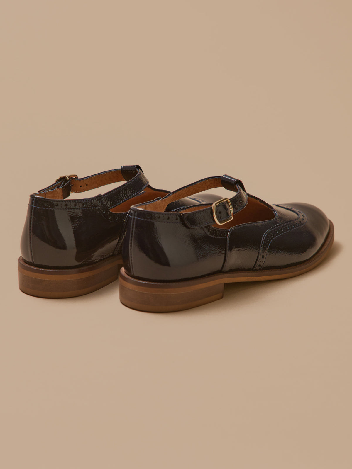 Sandales salomé bout fleuri cuir femme