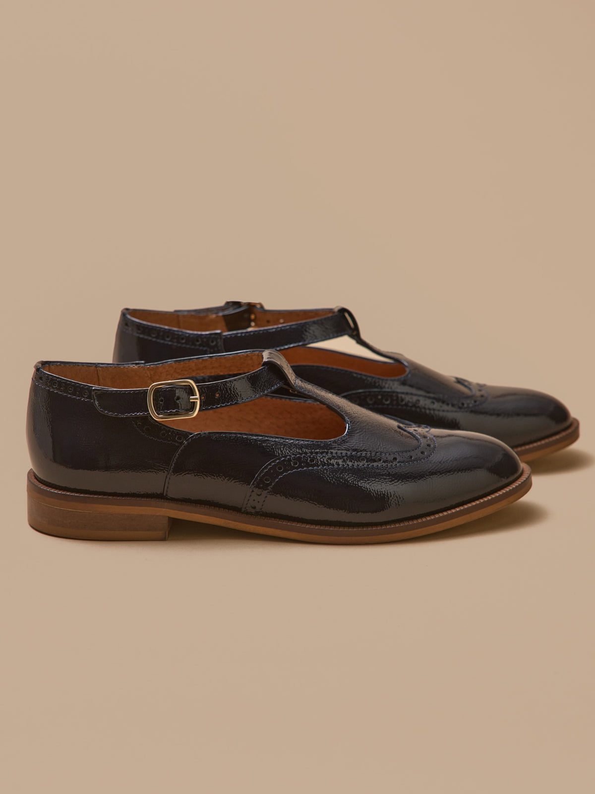 Sandales salomé bout fleuri cuir femme