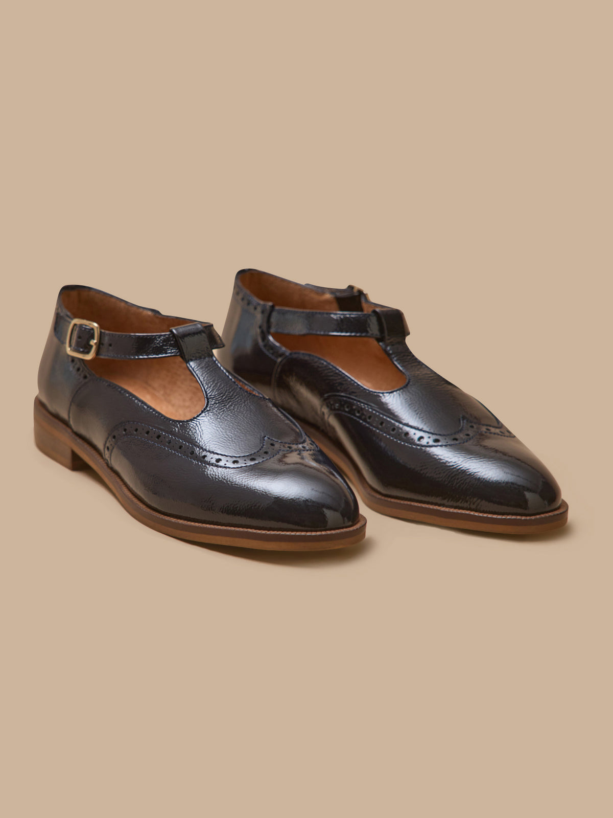 Sandales salomé bout fleuri cuir femme