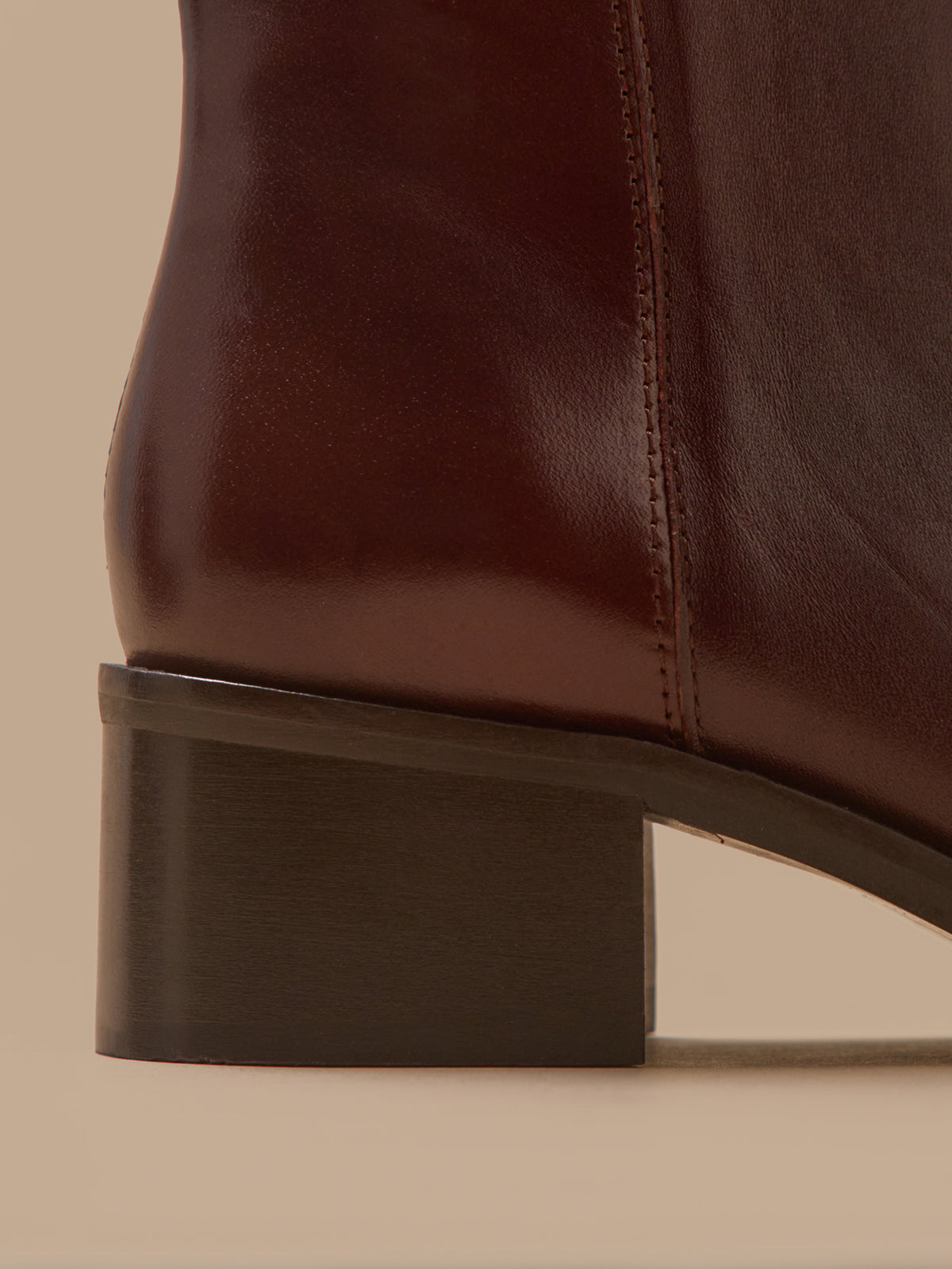 Boots à talon cuir femme