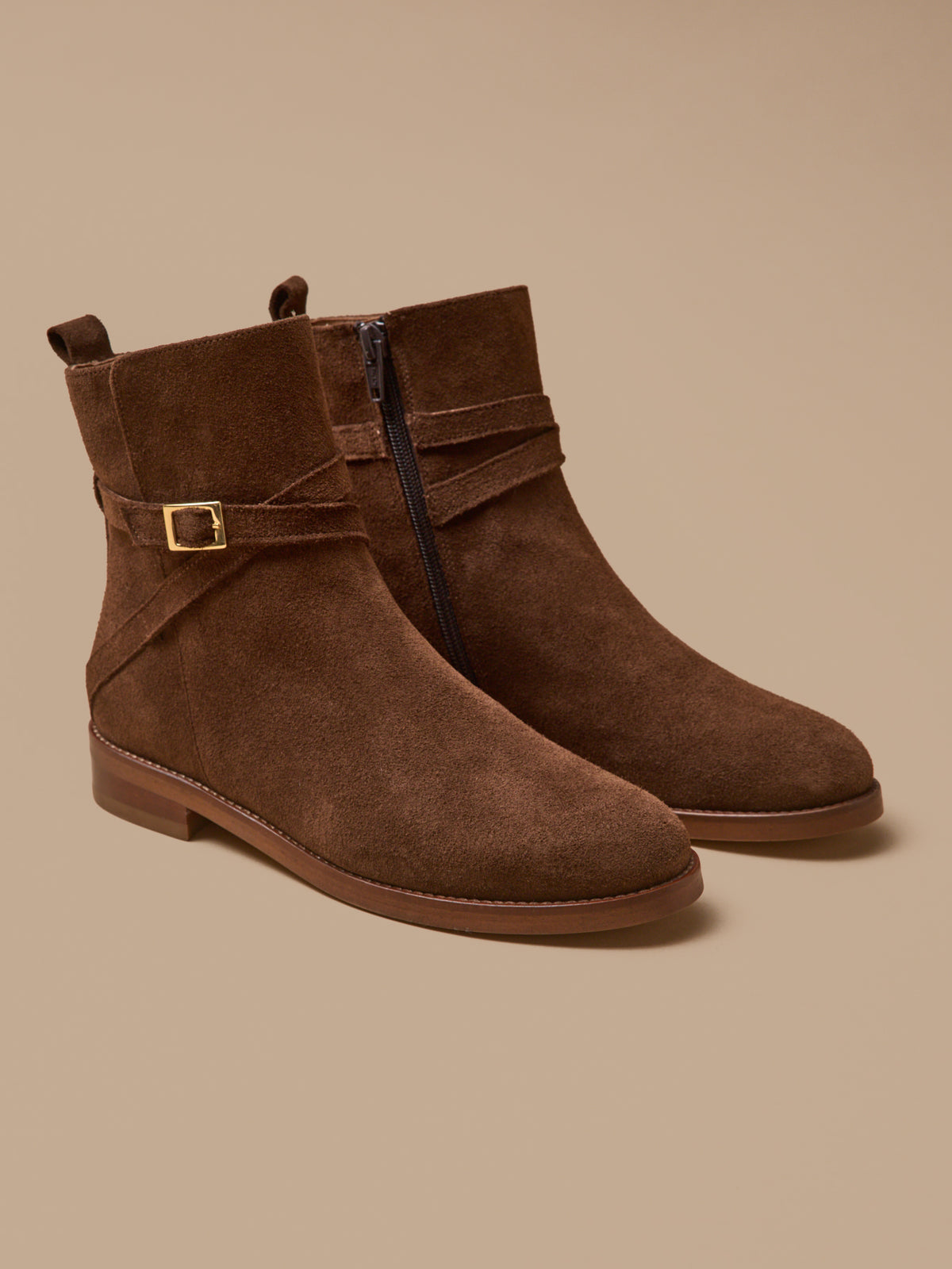 Boots cuir femme