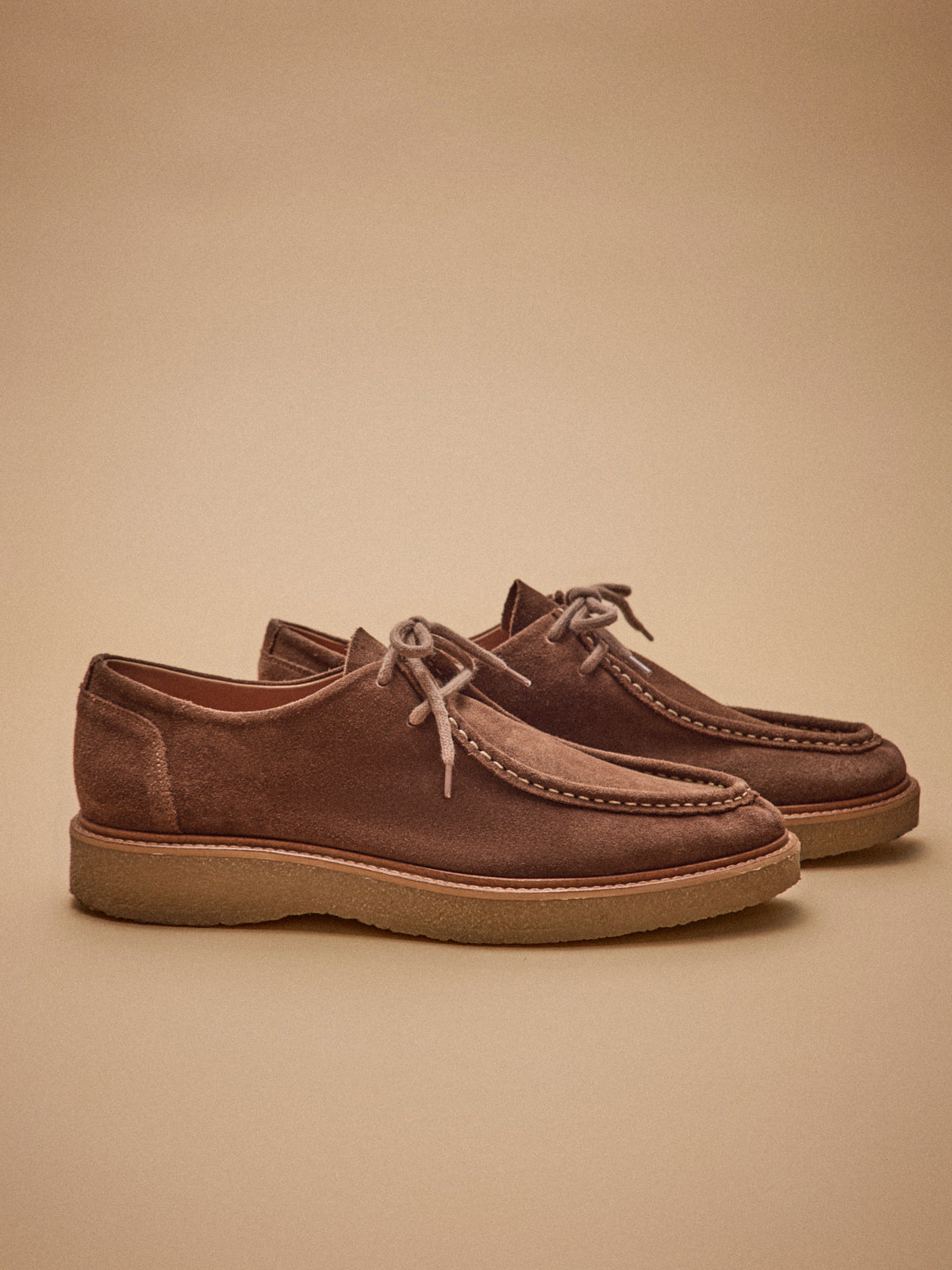 Men's split leather lace-up Derby shoes