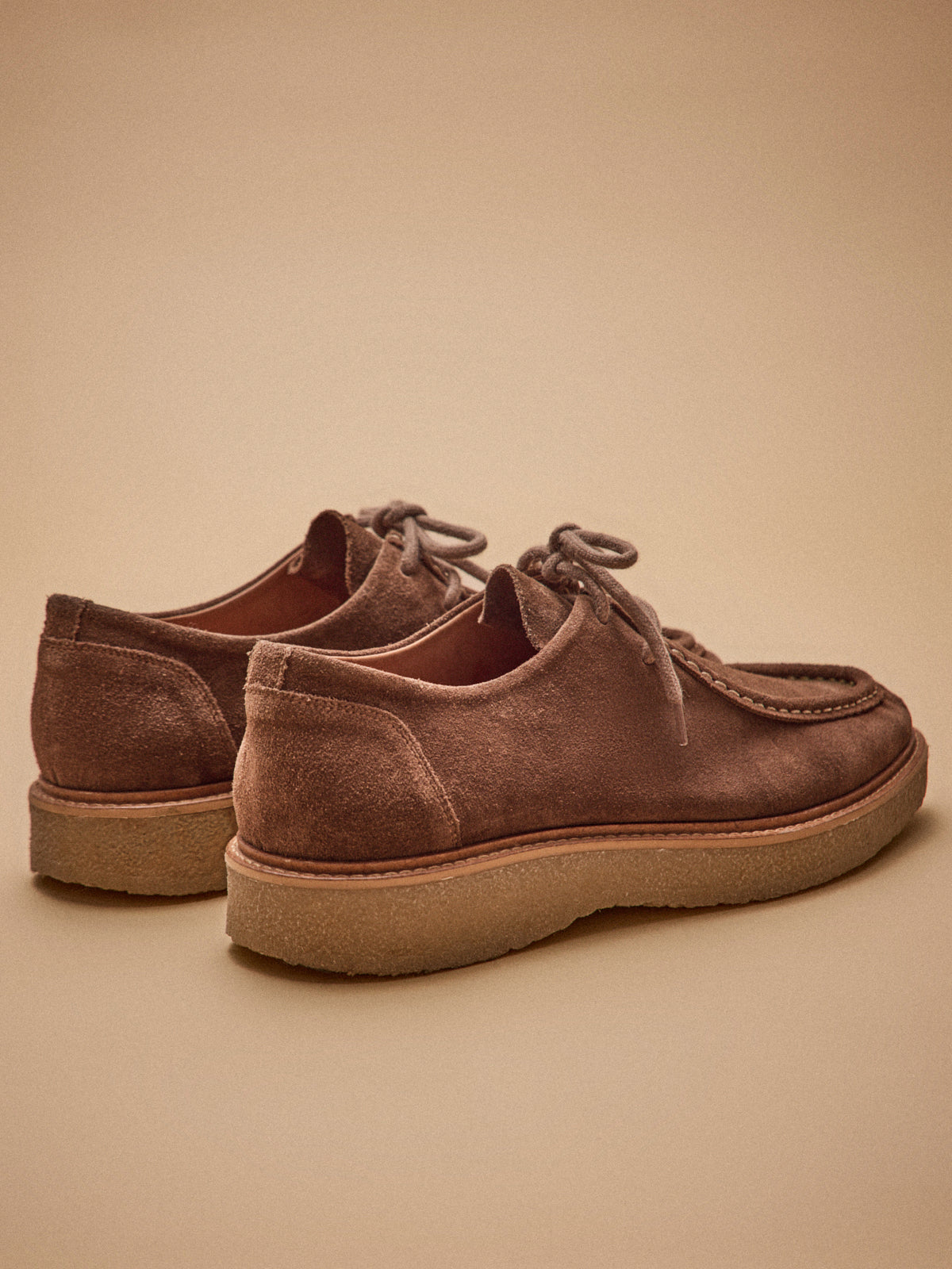 Men's split leather lace-up Derby shoes