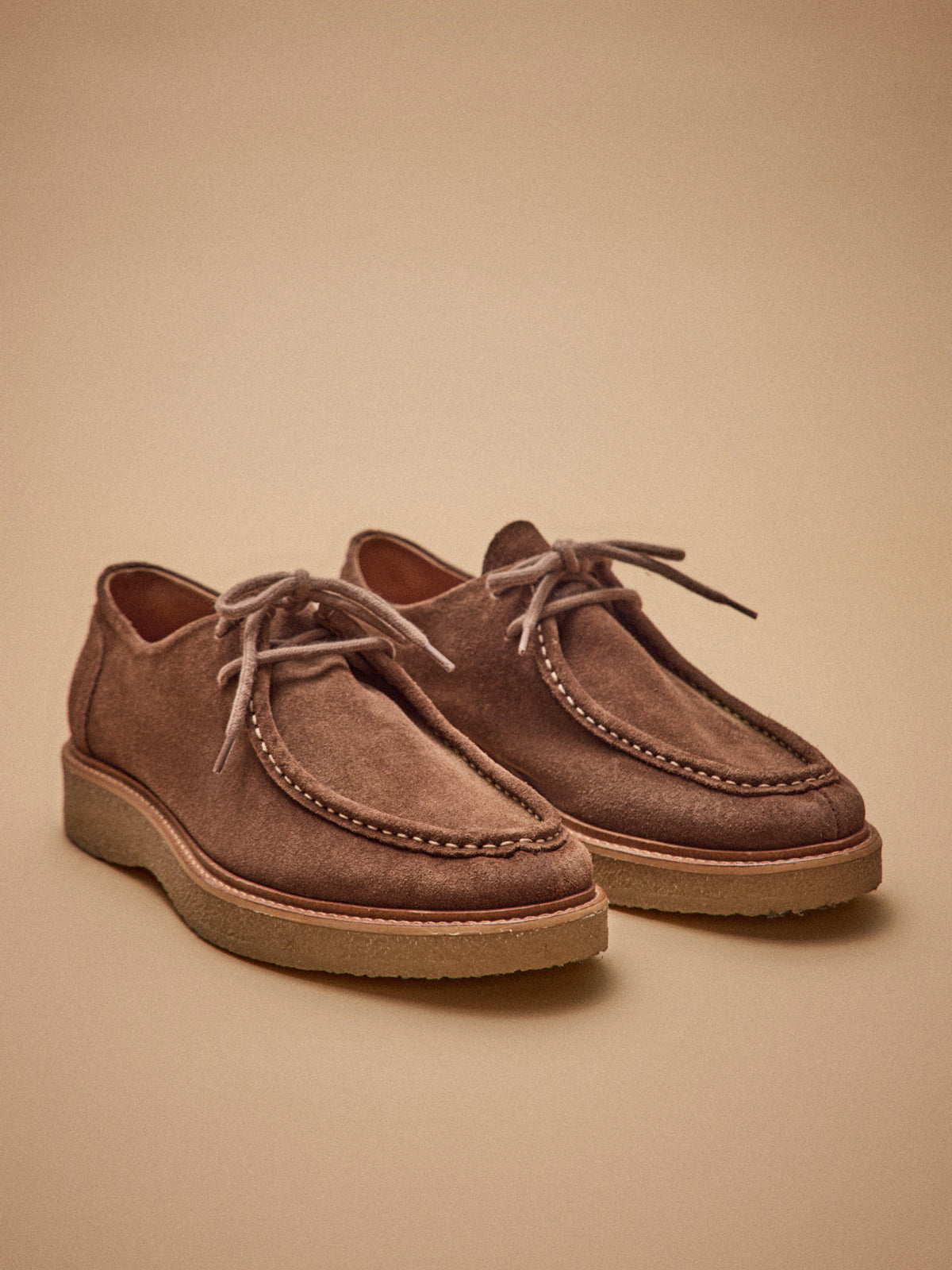 Men's split leather lace-up Derby shoes
