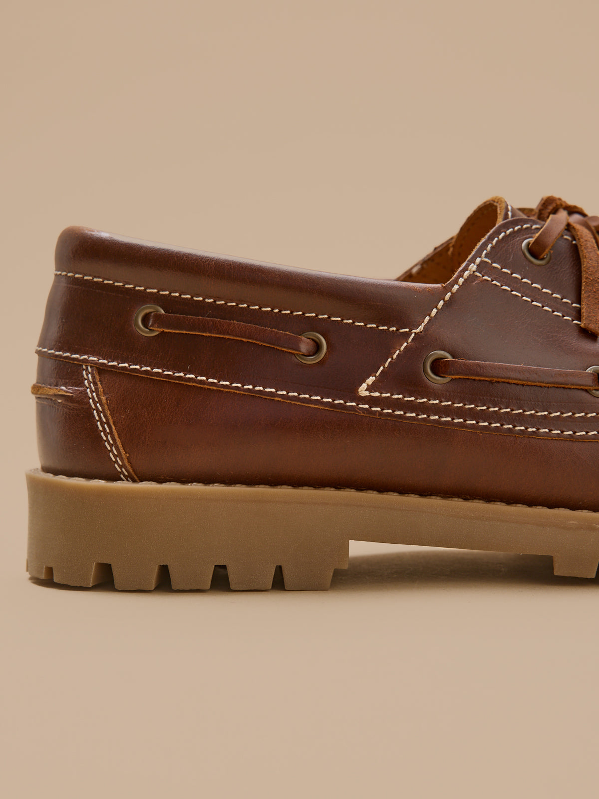 Chaussures bateau cuir homme
