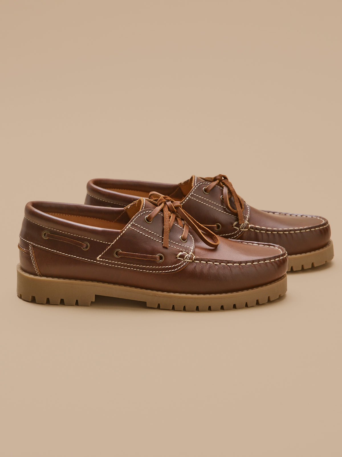 Chaussures bateau cuir homme