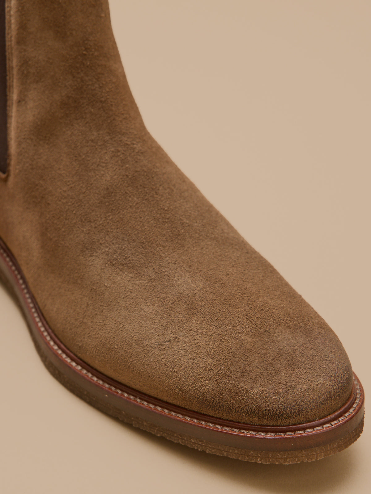 Men's suede leather Chelsea boots