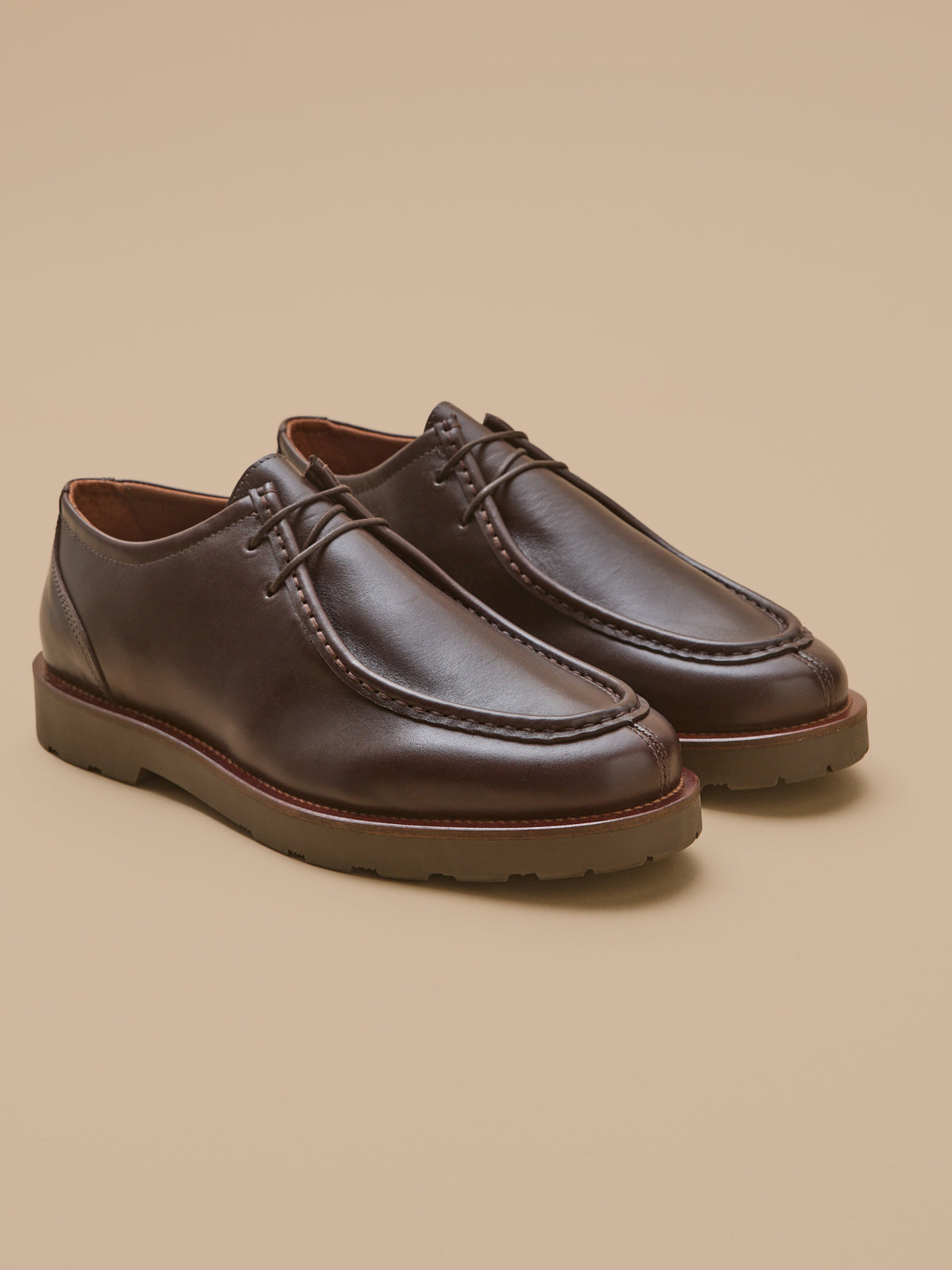Derbies lacées cuir homme