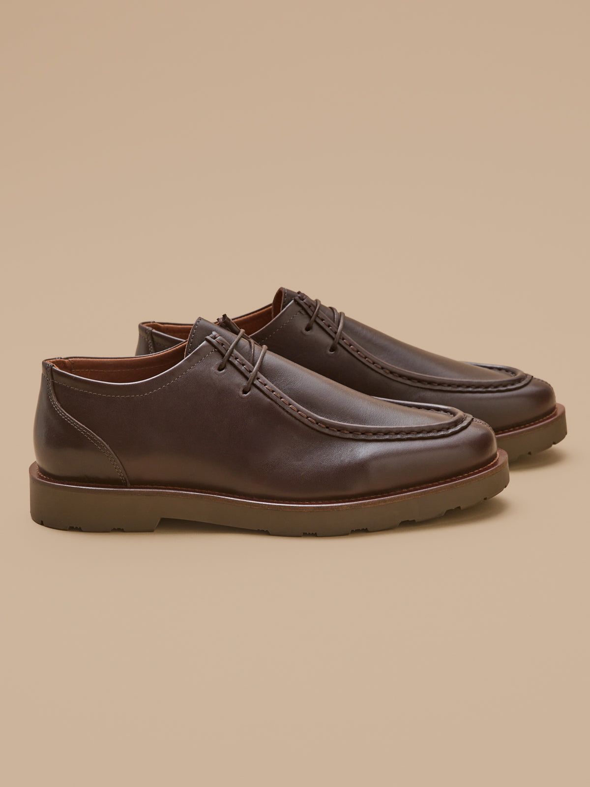 Derbies lacées cuir homme