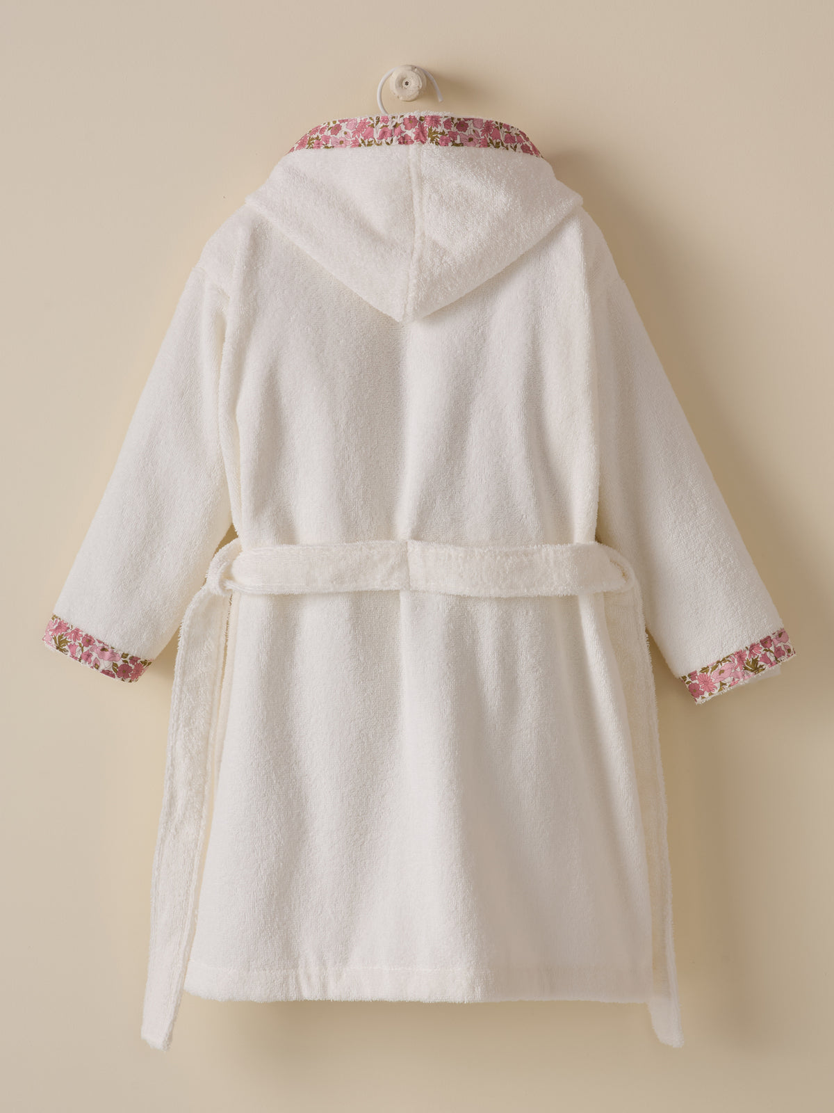 Peignoir enfant en éponge et tissu Liberty
