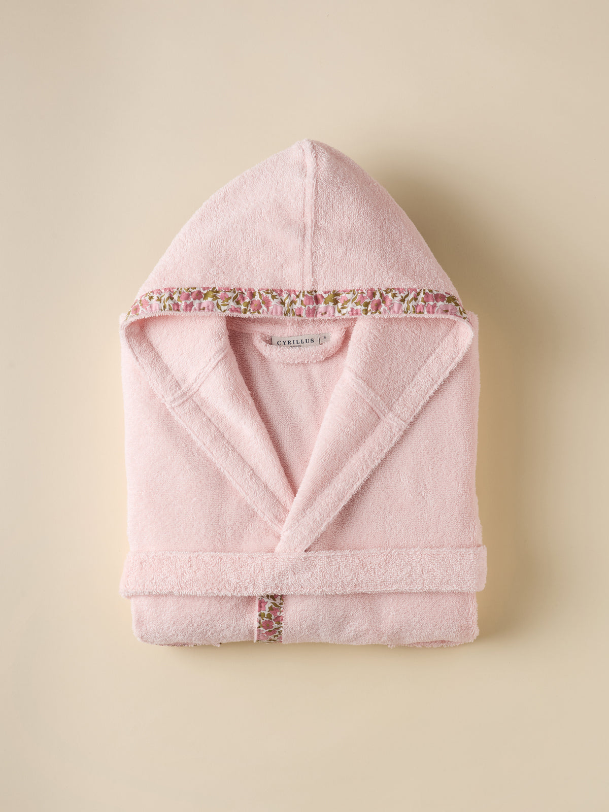 Peignoir enfant en éponge et tissu Liberty