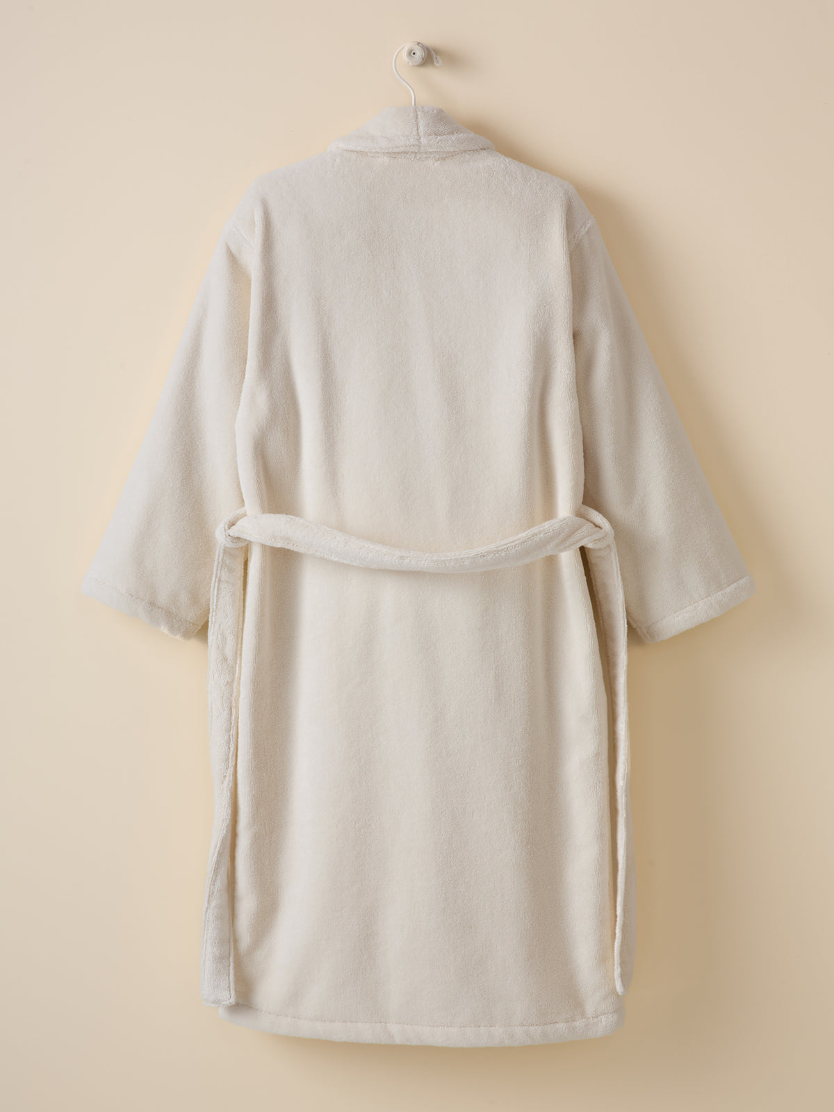 Peignoir uni adulte col châle