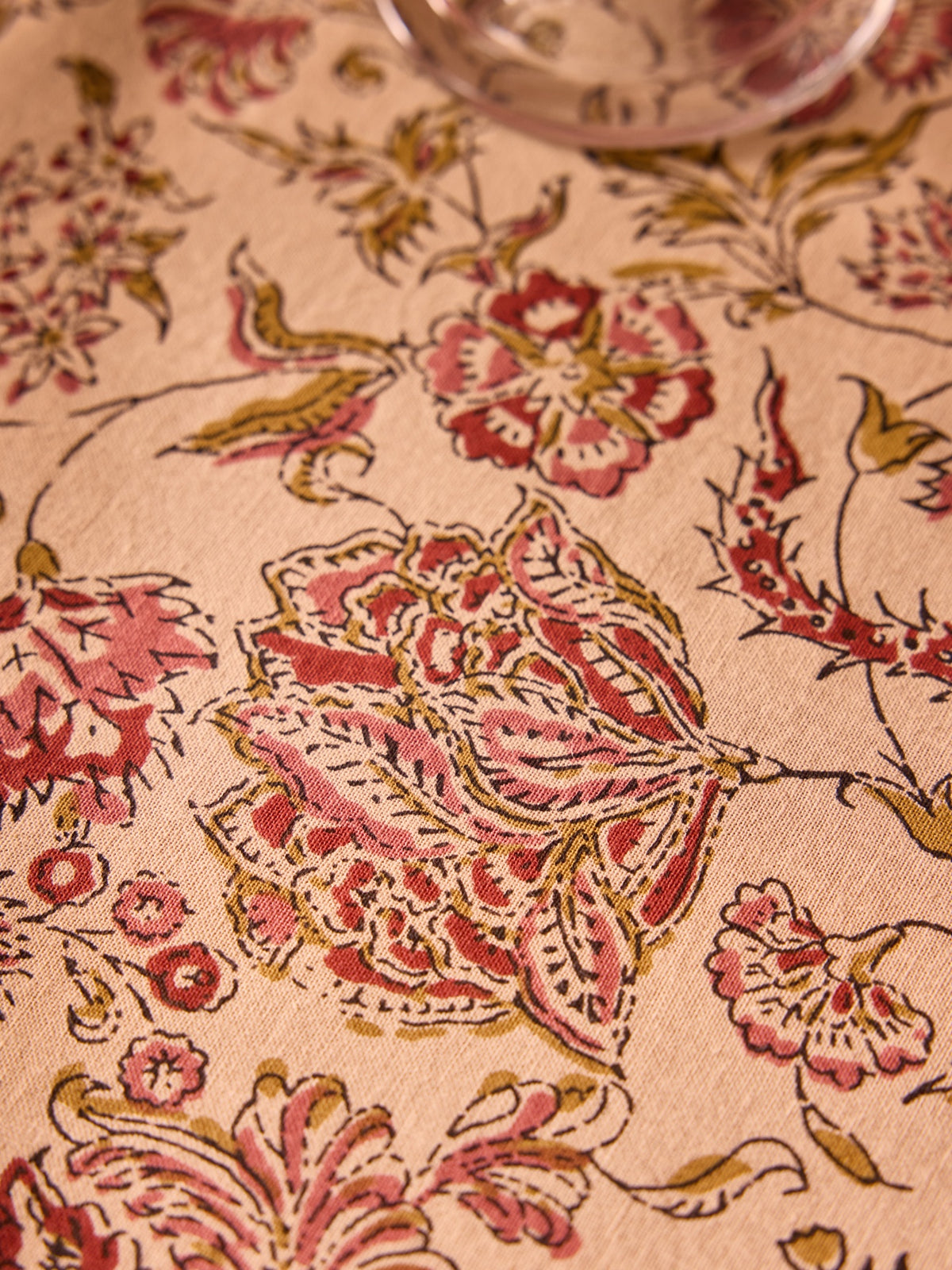 Nappe en coton indien imprimé Penjab