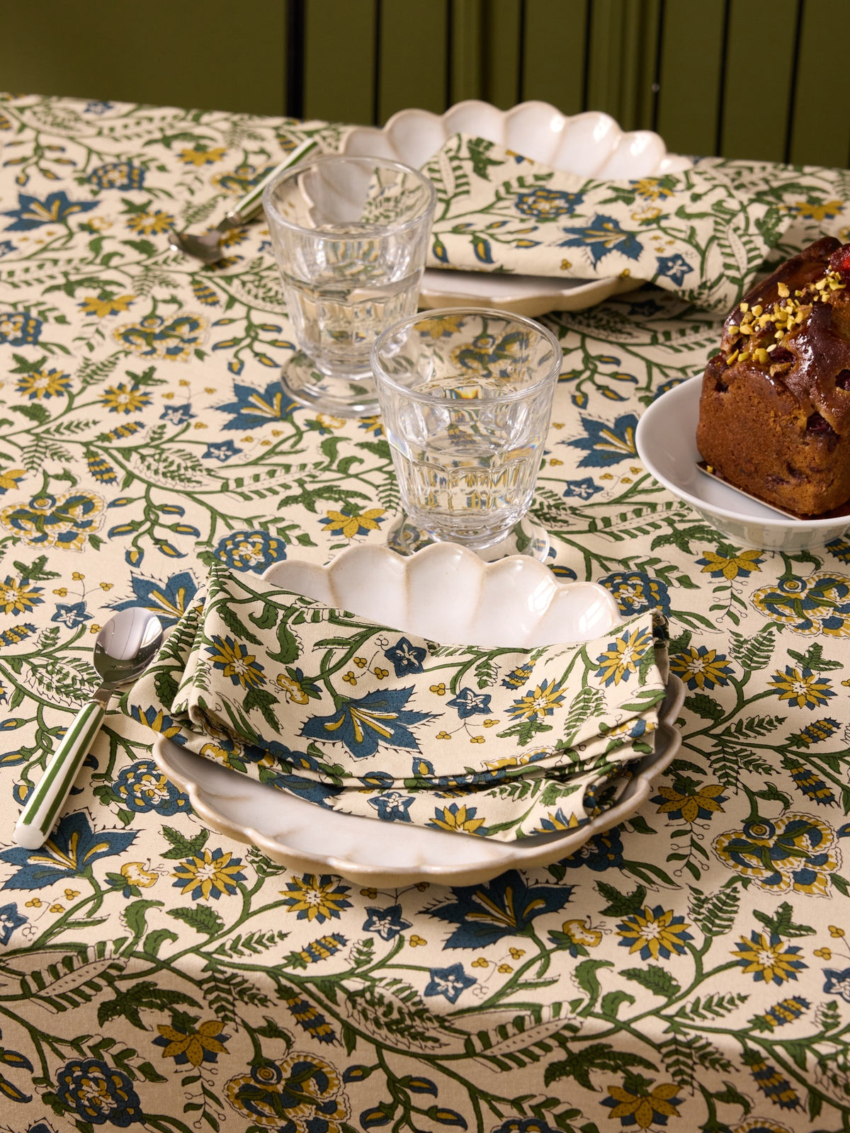 Set of 4 Indian print napkins