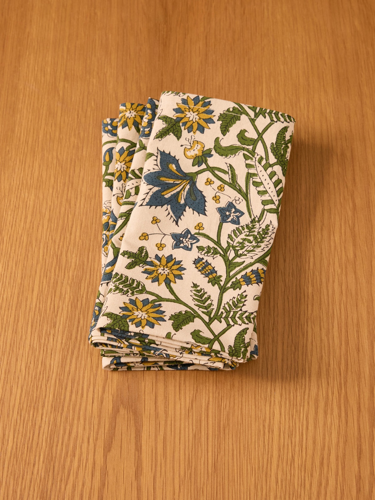 Set of 4 Indian print napkins