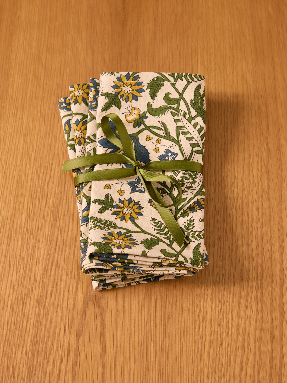 Set of 4 Indian print napkins