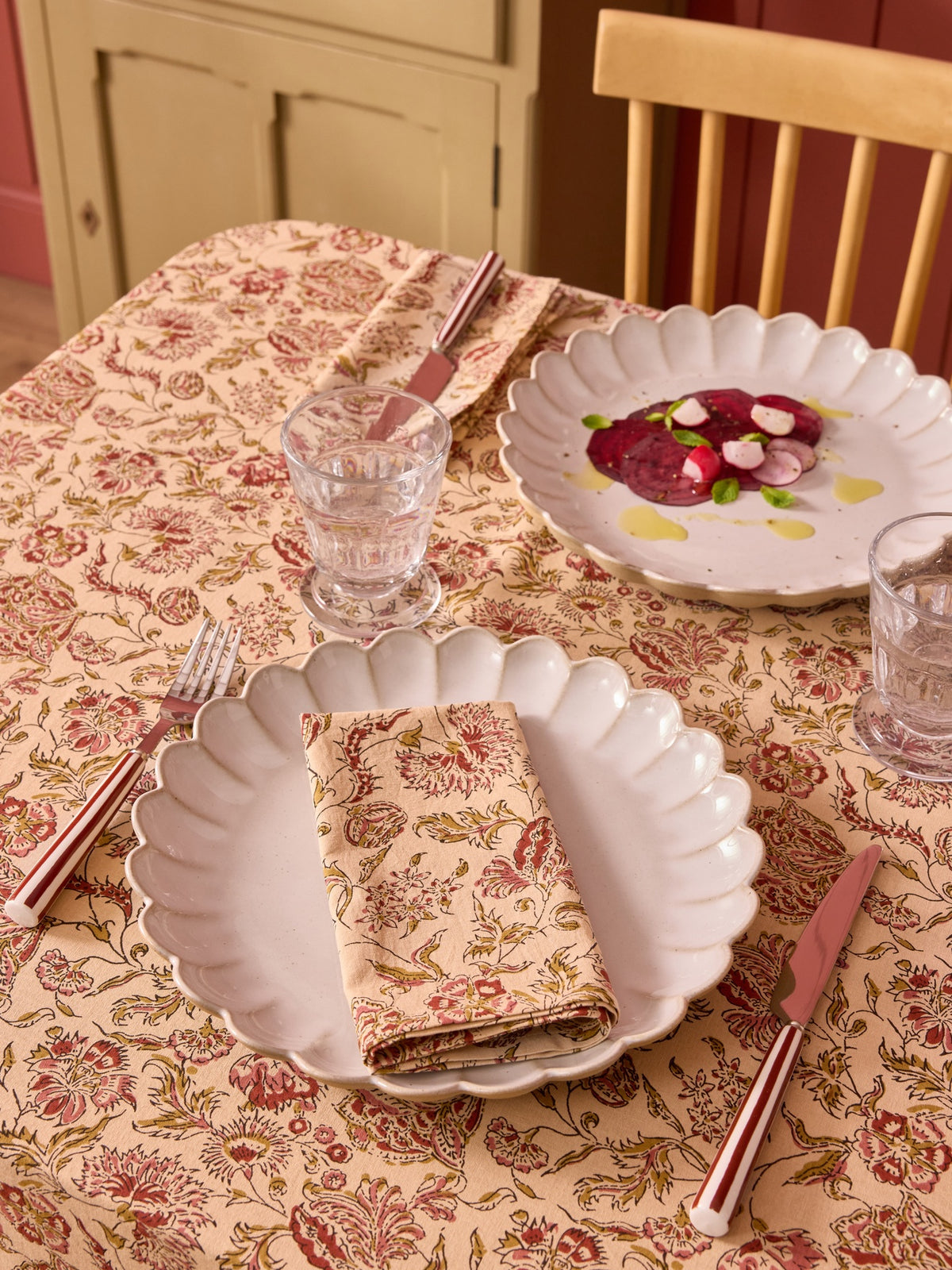 Set of 4 Punjabi print napkins