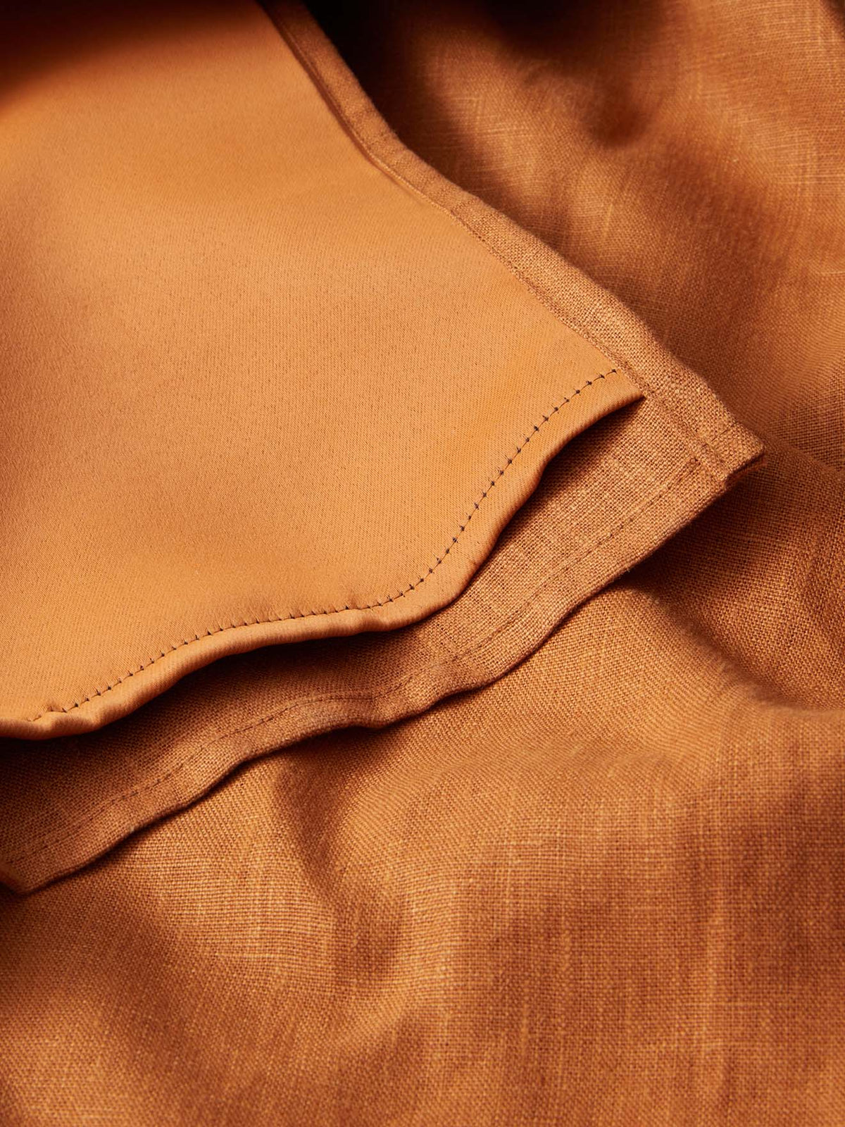 Linen blackout curtain