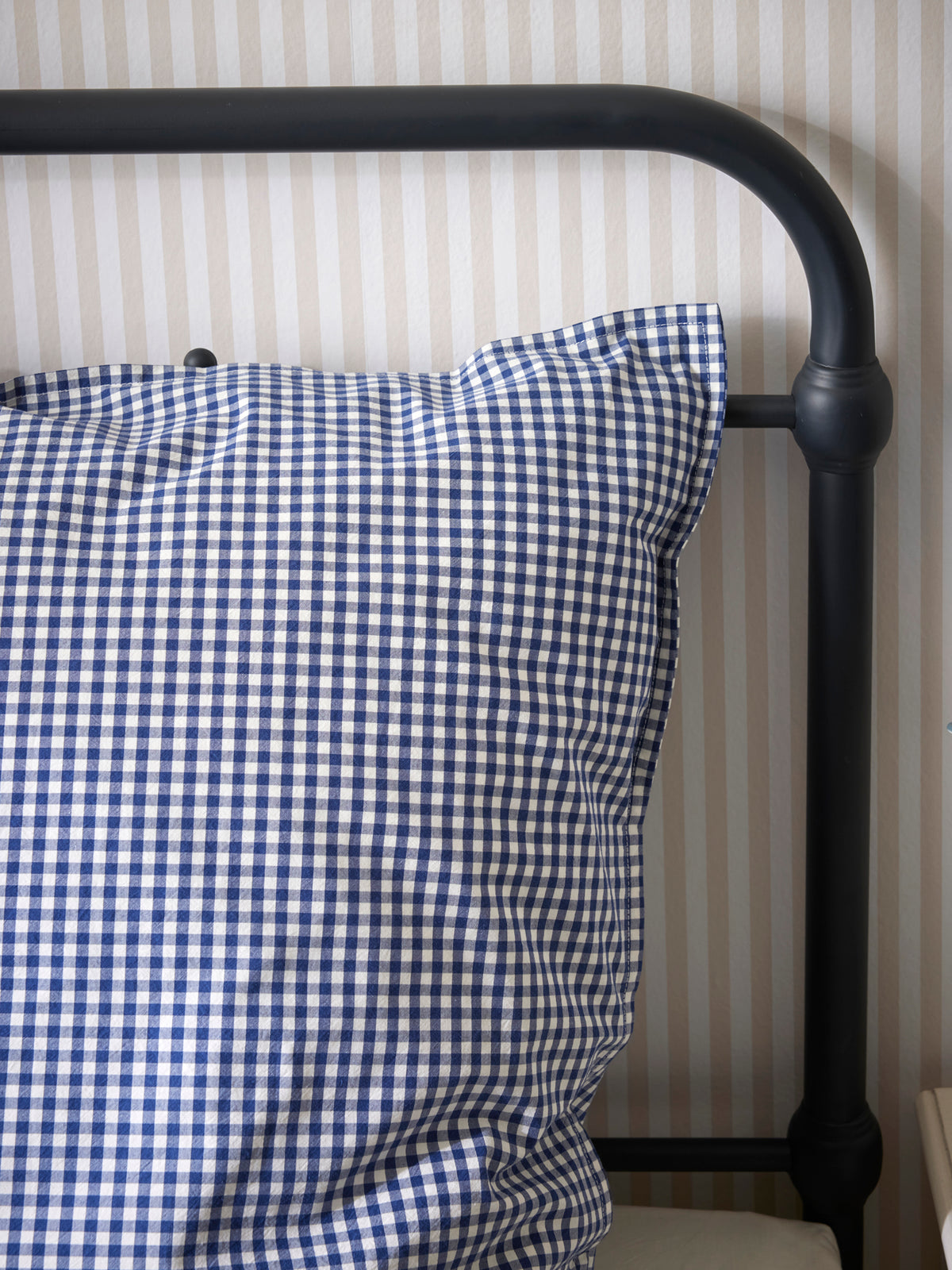 Taie d'oreiller percale de coton "Vichy"